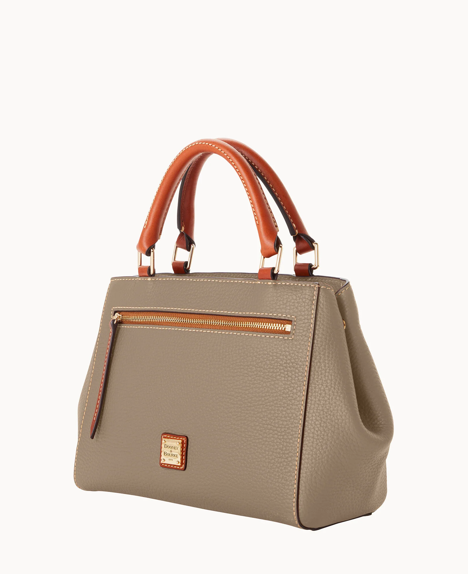 Pebble Grain Small Zip Satchel - Image 117
