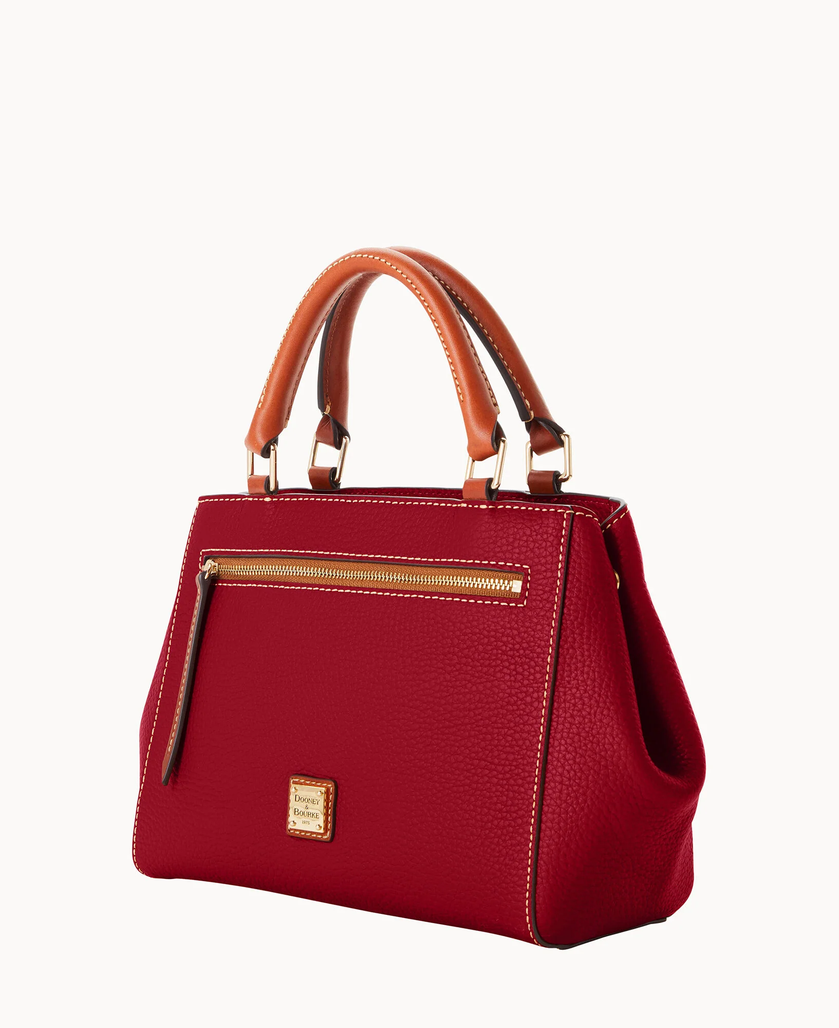 Pebble Grain Small Zip Satchel - Image 127