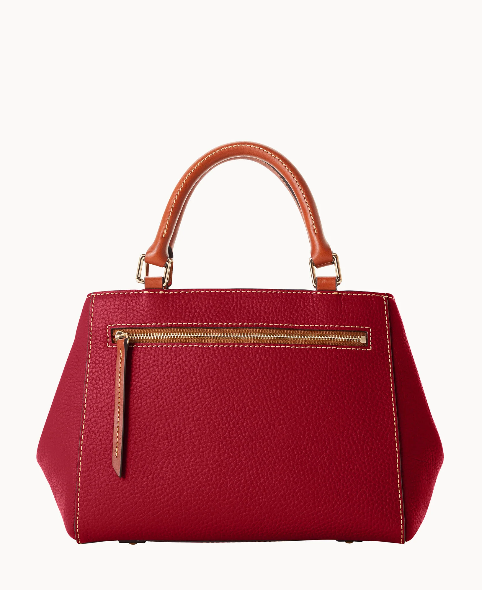 Pebble Grain Small Zip Satchel - Image 129