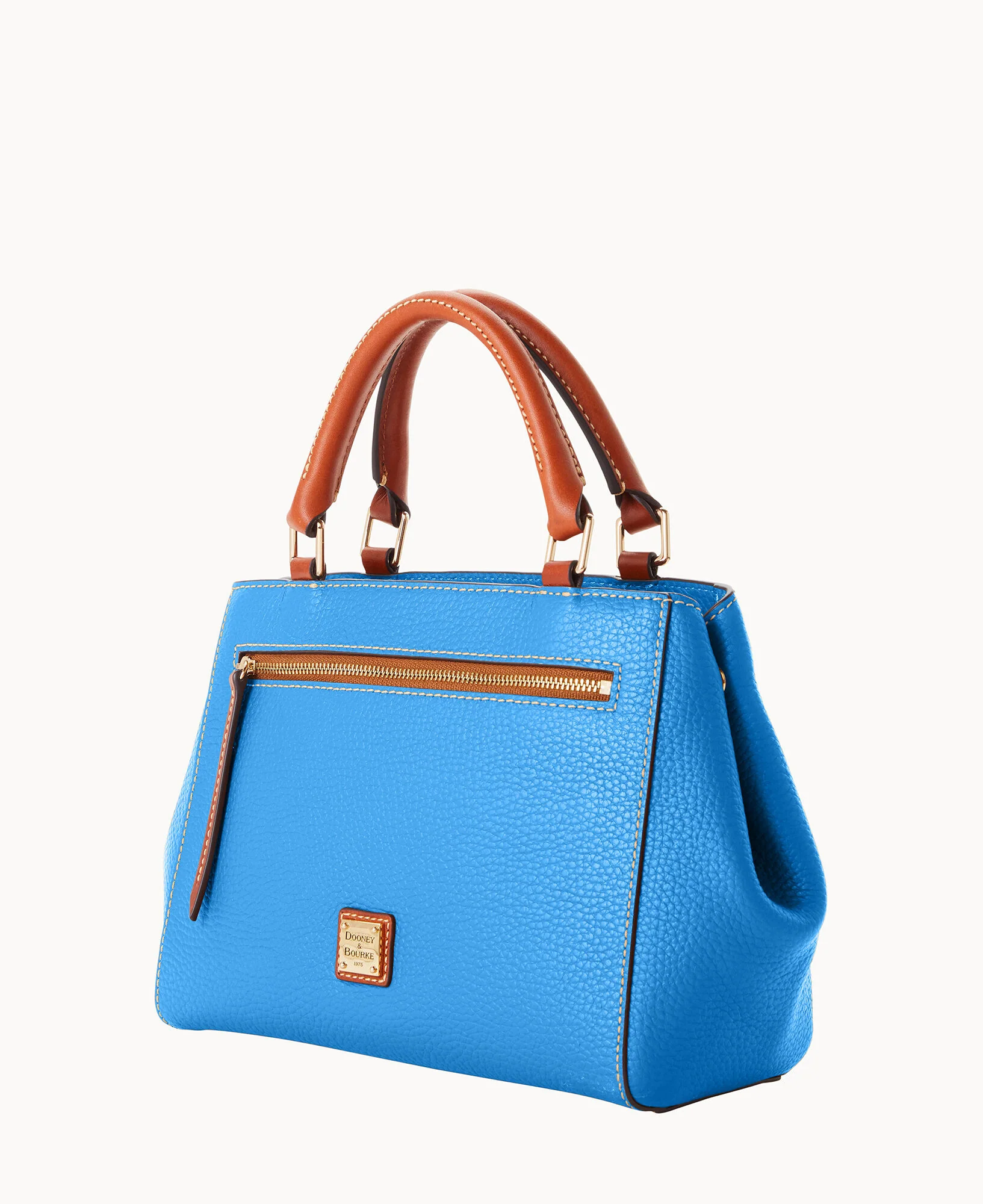 Pebble Grain Small Zip Satchel - Image 132