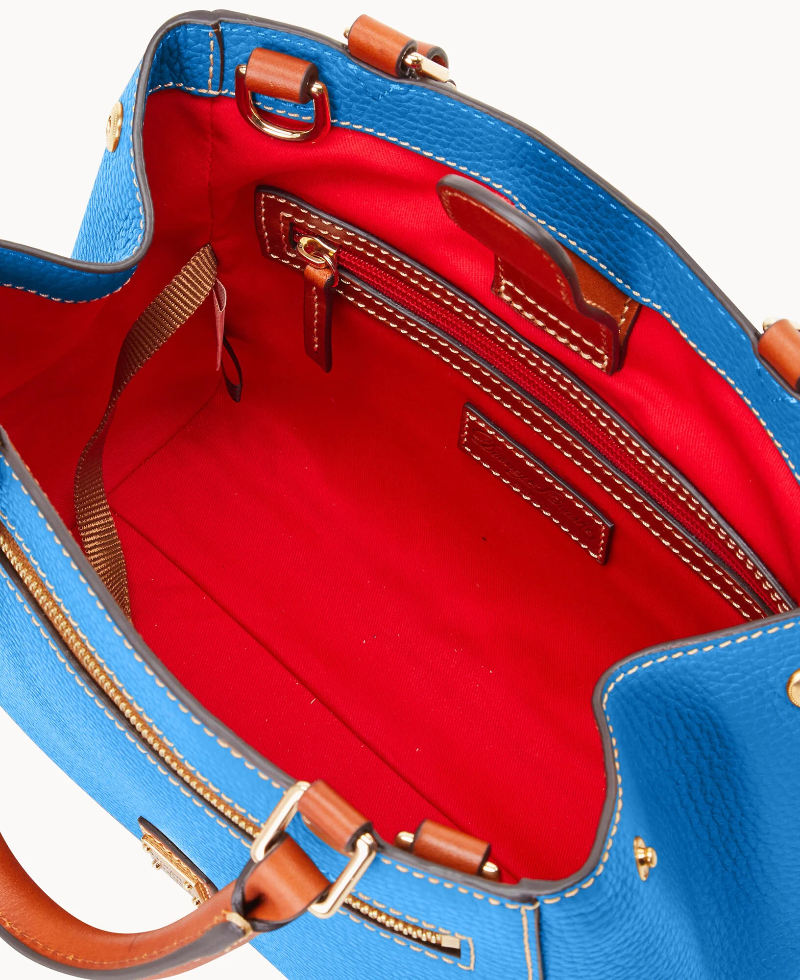 Pebble Grain Small Zip Satchel - Image 133