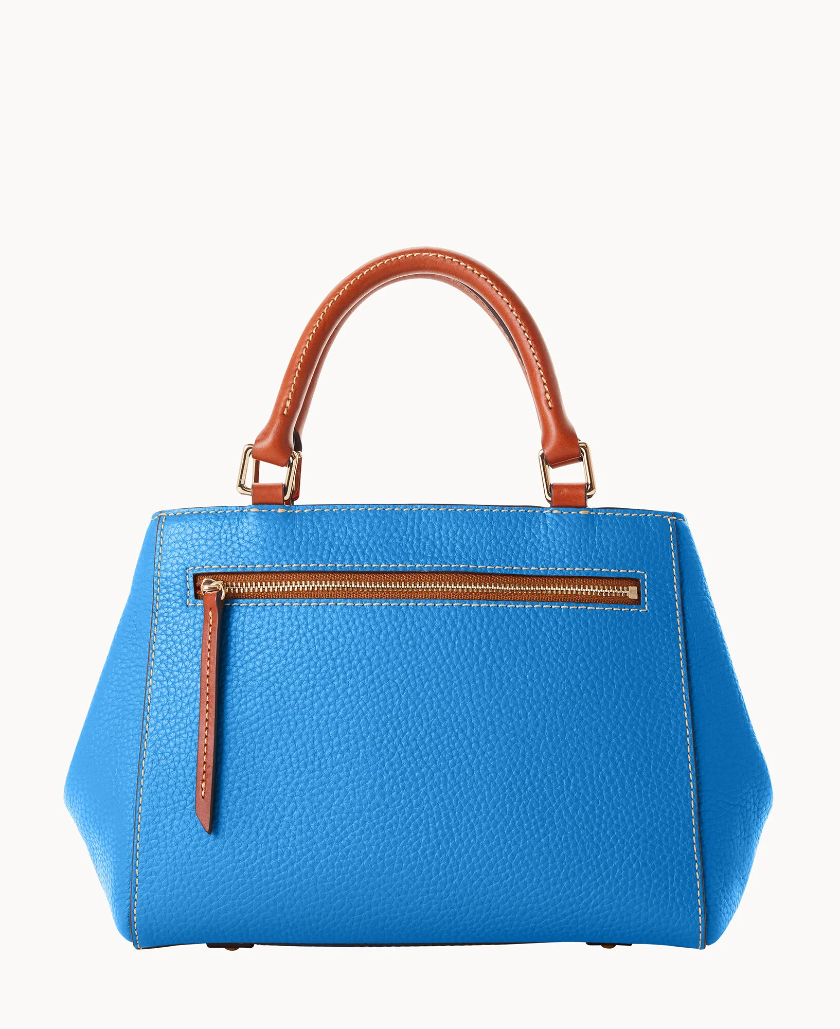 Pebble Grain Small Zip Satchel - Image 134