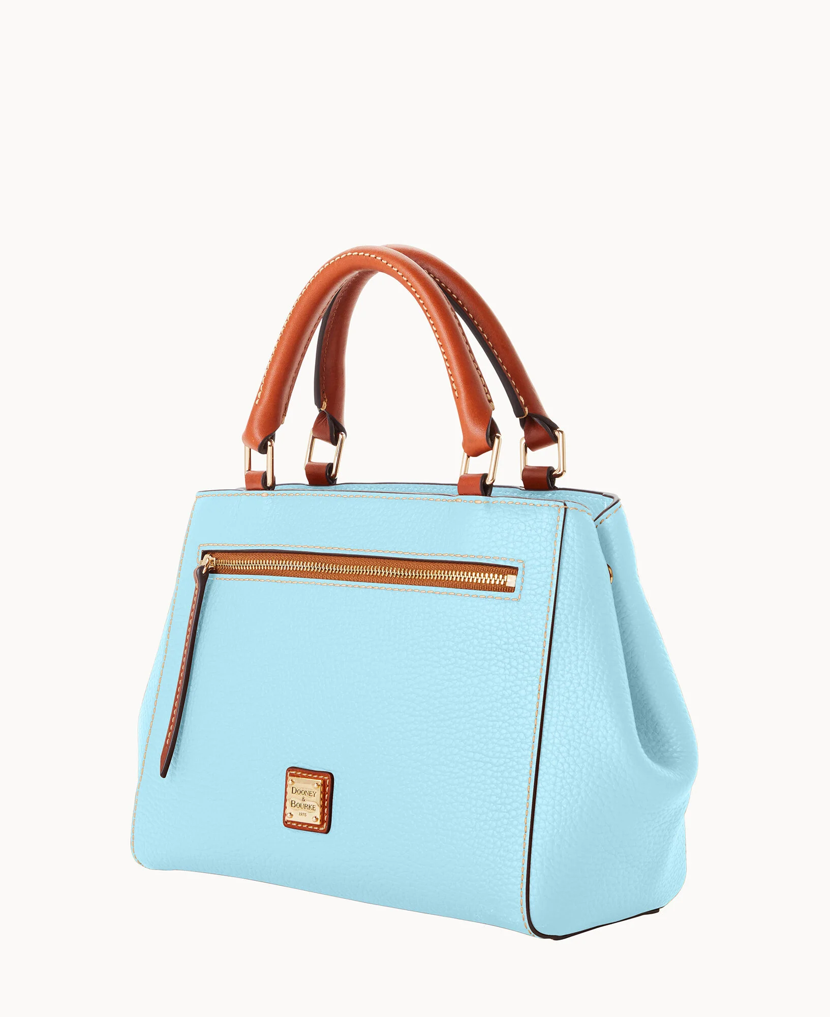 Pebble Grain Small Zip Satchel - Image 137