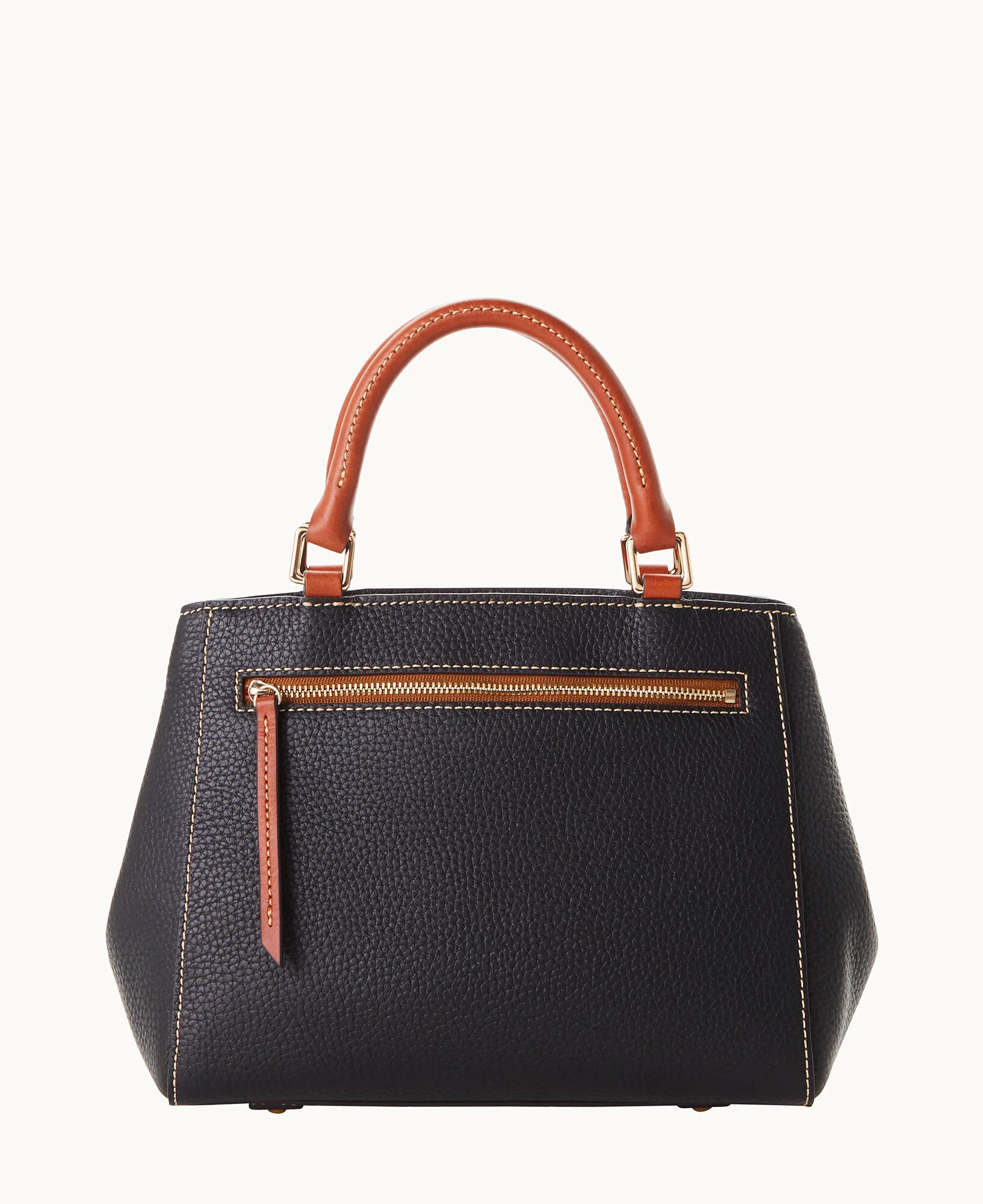 Pebble Grain Small Zip Satchel - Image 14