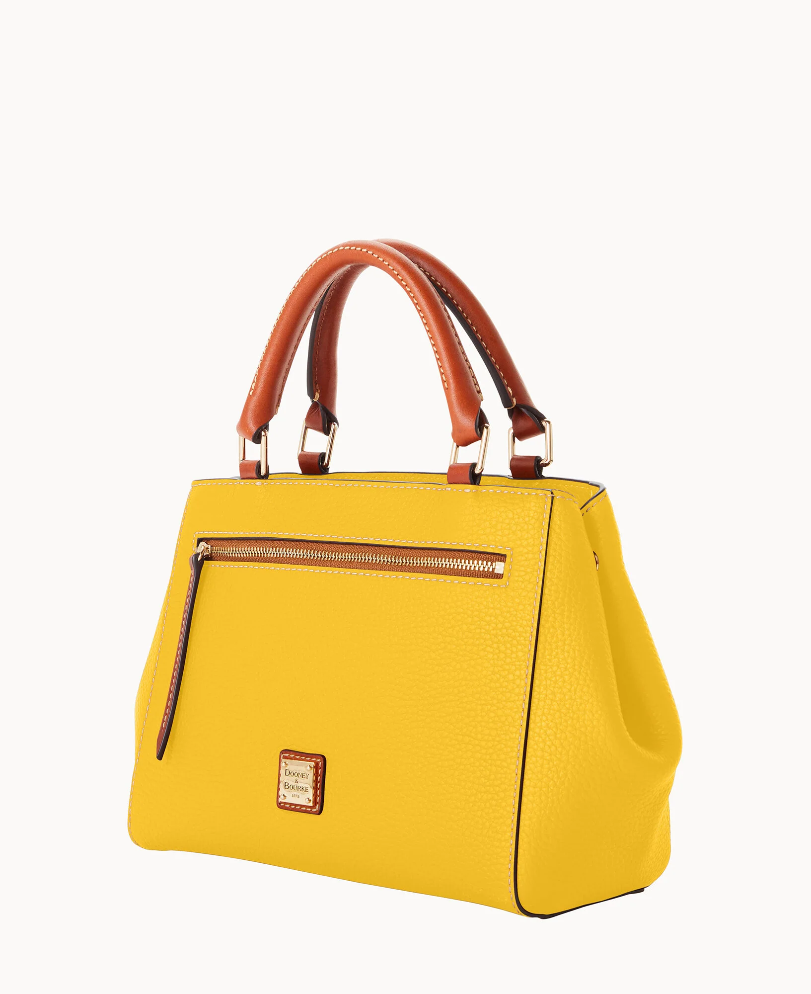 Pebble Grain Small Zip Satchel - Image 142