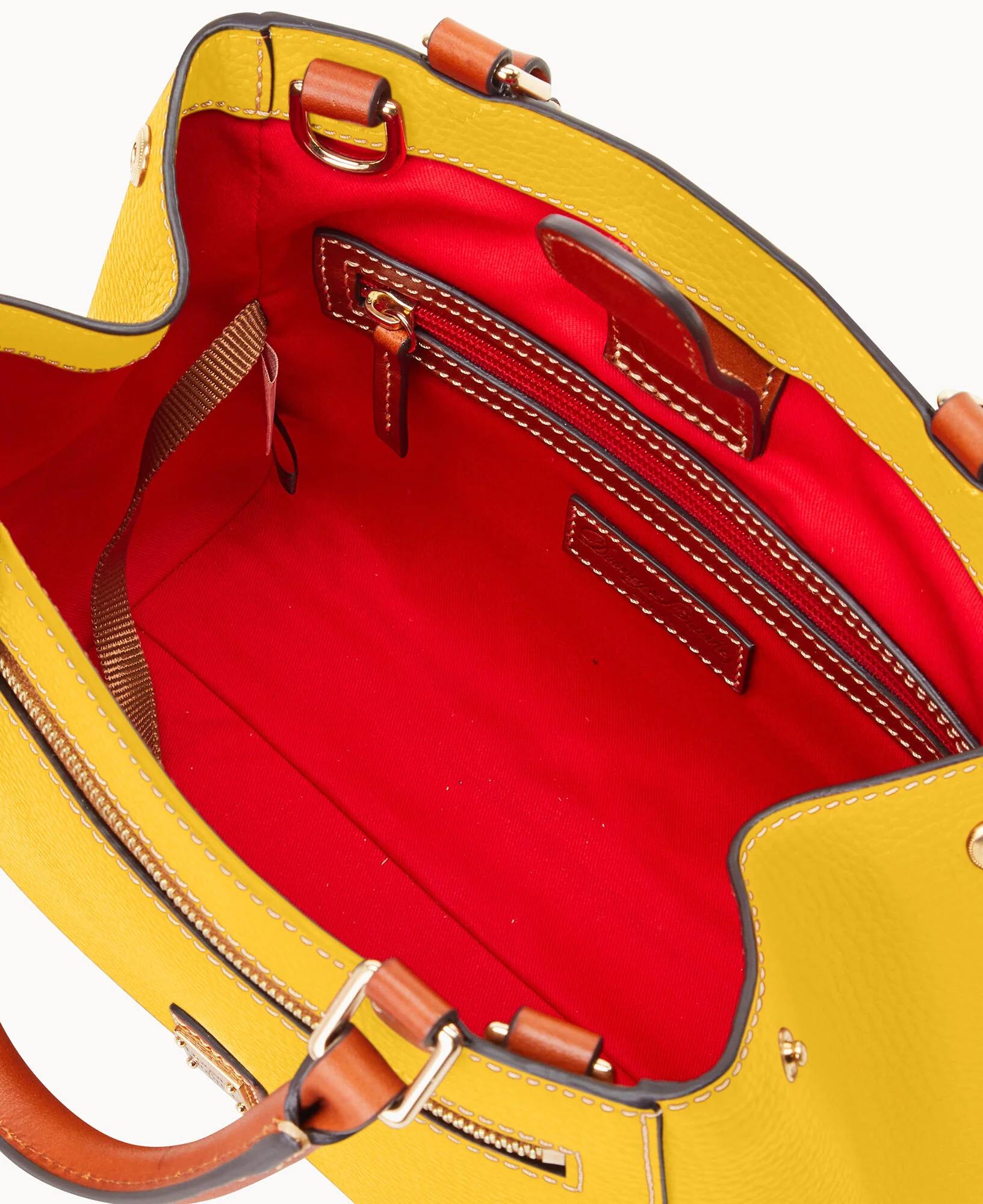 Pebble Grain Small Zip Satchel - Image 143