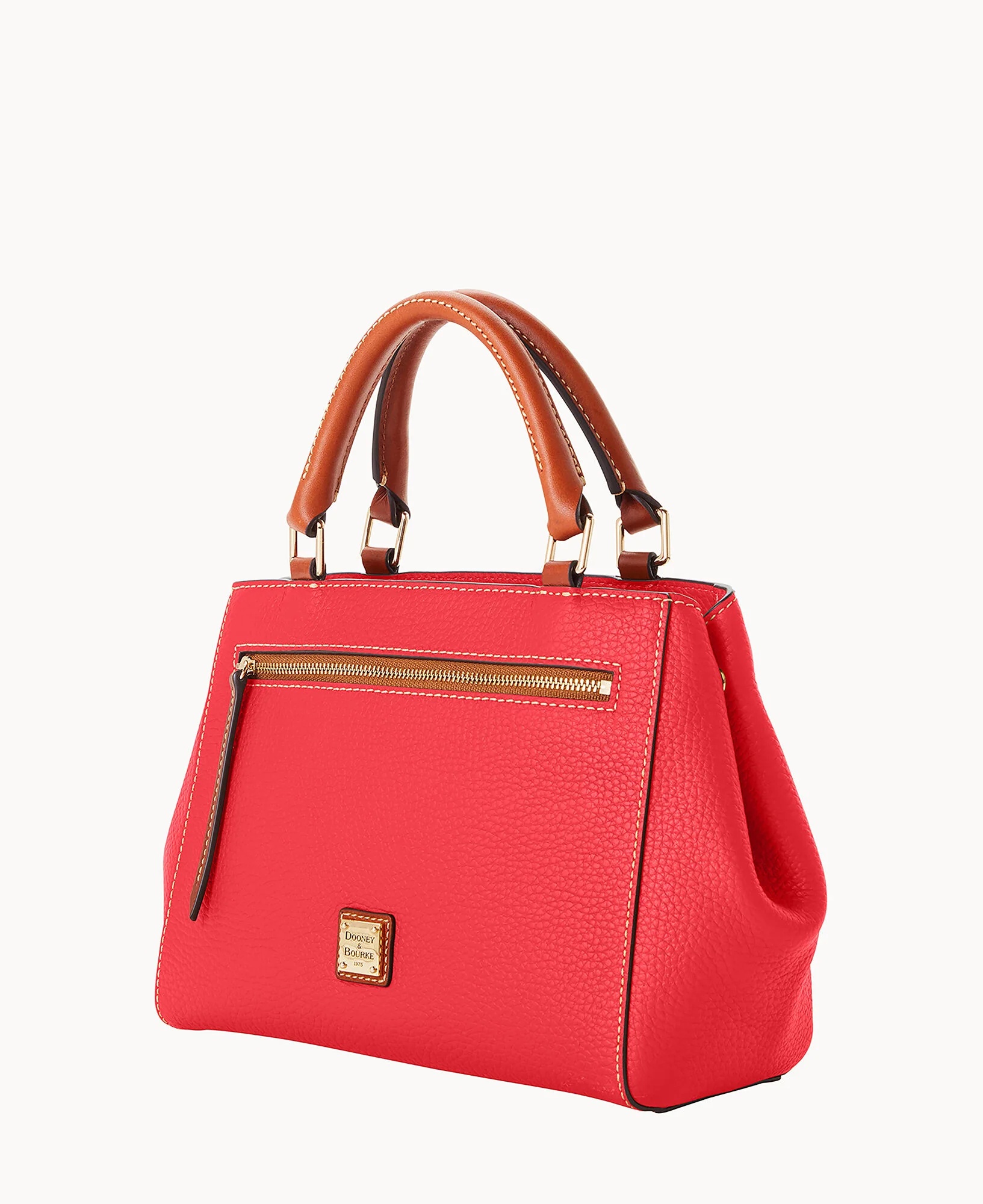 Pebble Grain Small Zip Satchel - Image 147