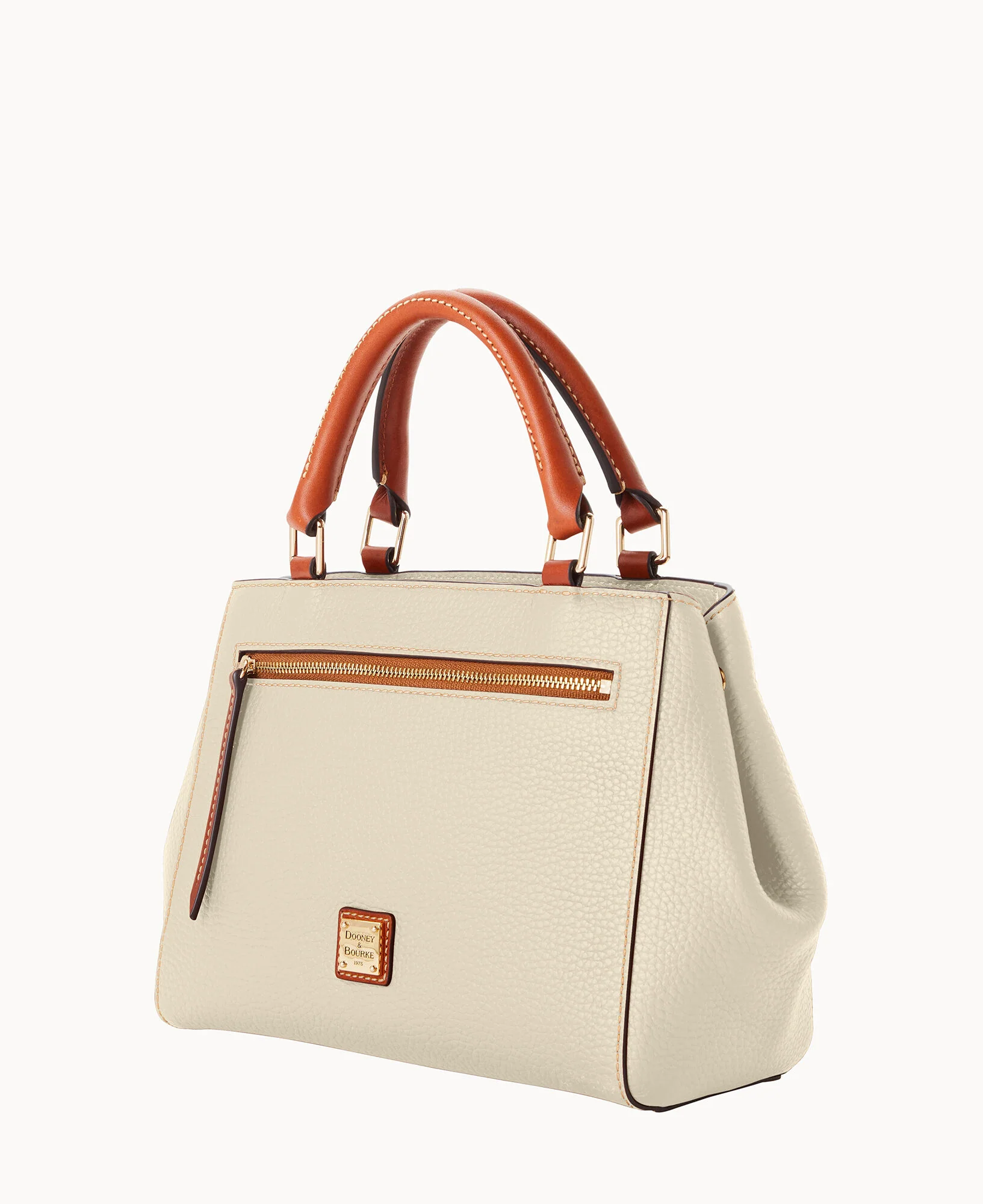 Pebble Grain Small Zip Satchel - Image 17