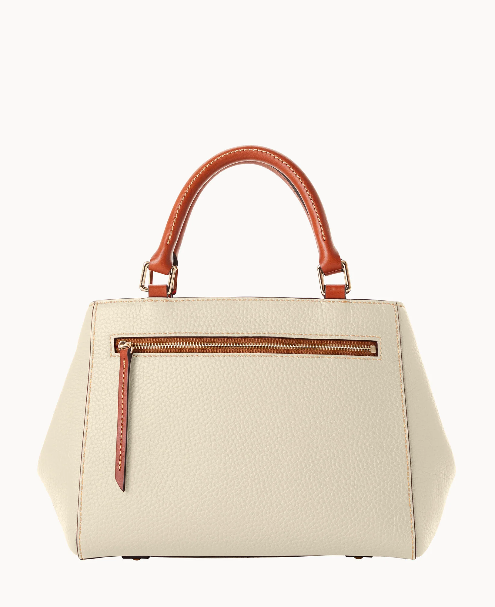 Pebble Grain Small Zip Satchel - Image 19
