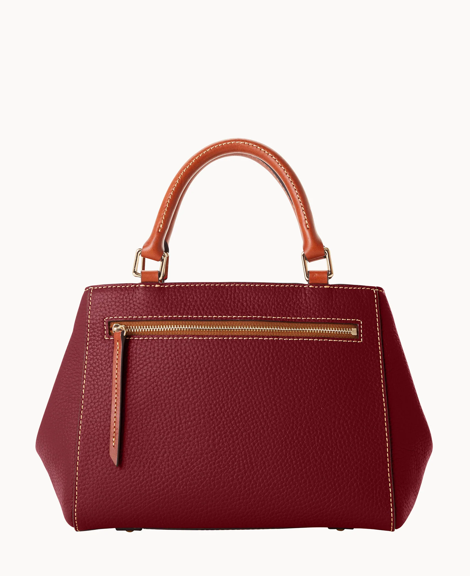Pebble Grain Small Zip Satchel - Image 24