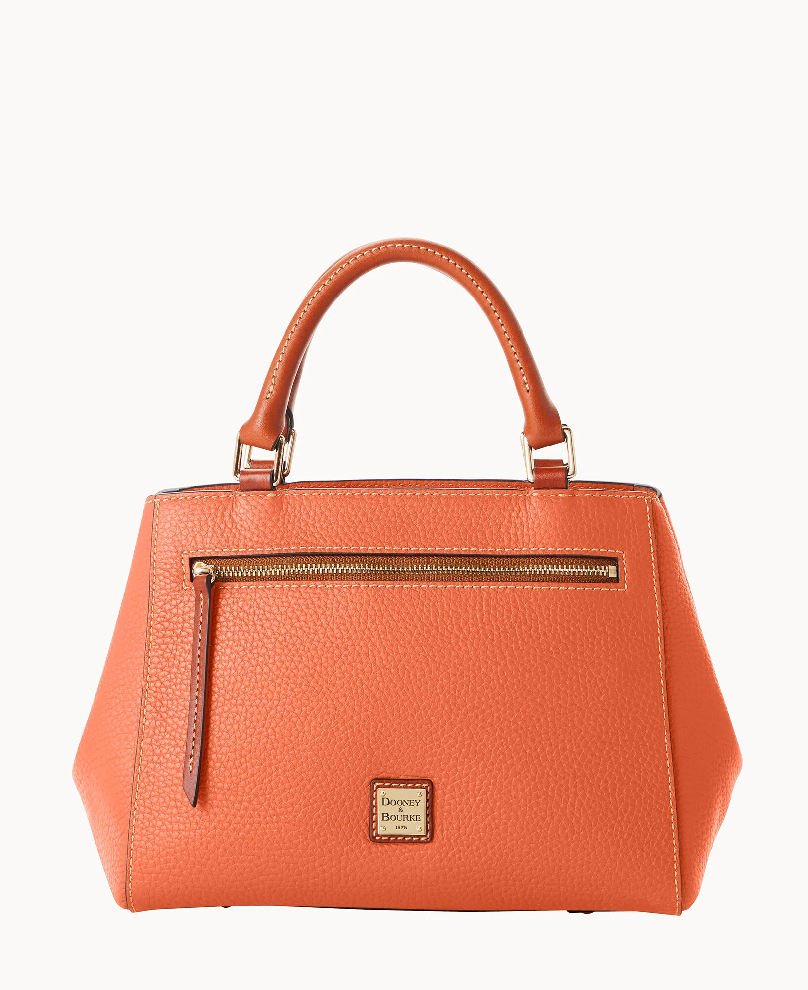 Pebble Grain Small Zip Satchel - Image 41