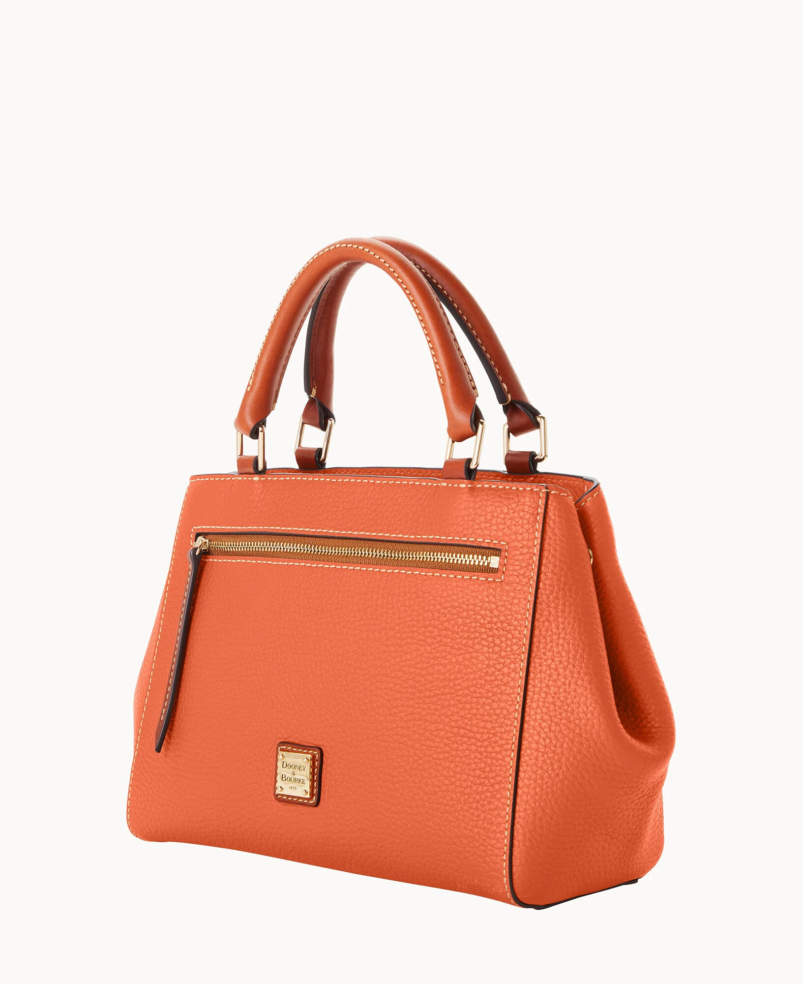 Pebble Grain Small Zip Satchel - Image 42