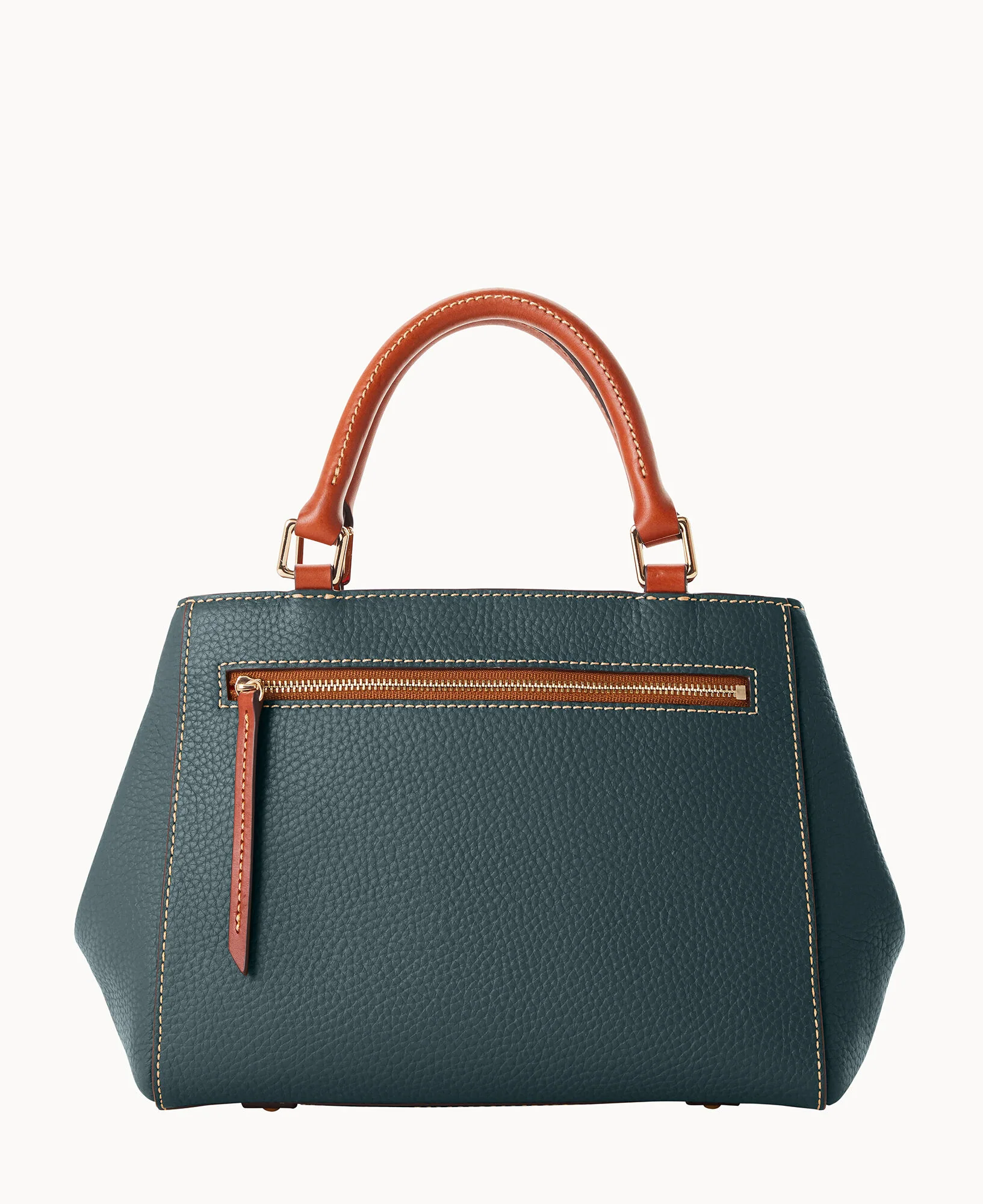 Pebble Grain Small Zip Satchel - Image 54