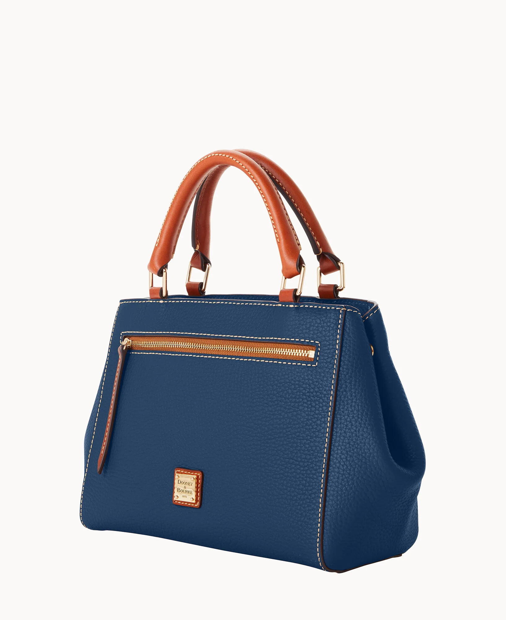 Pebble Grain Small Zip Satchel - Image 62