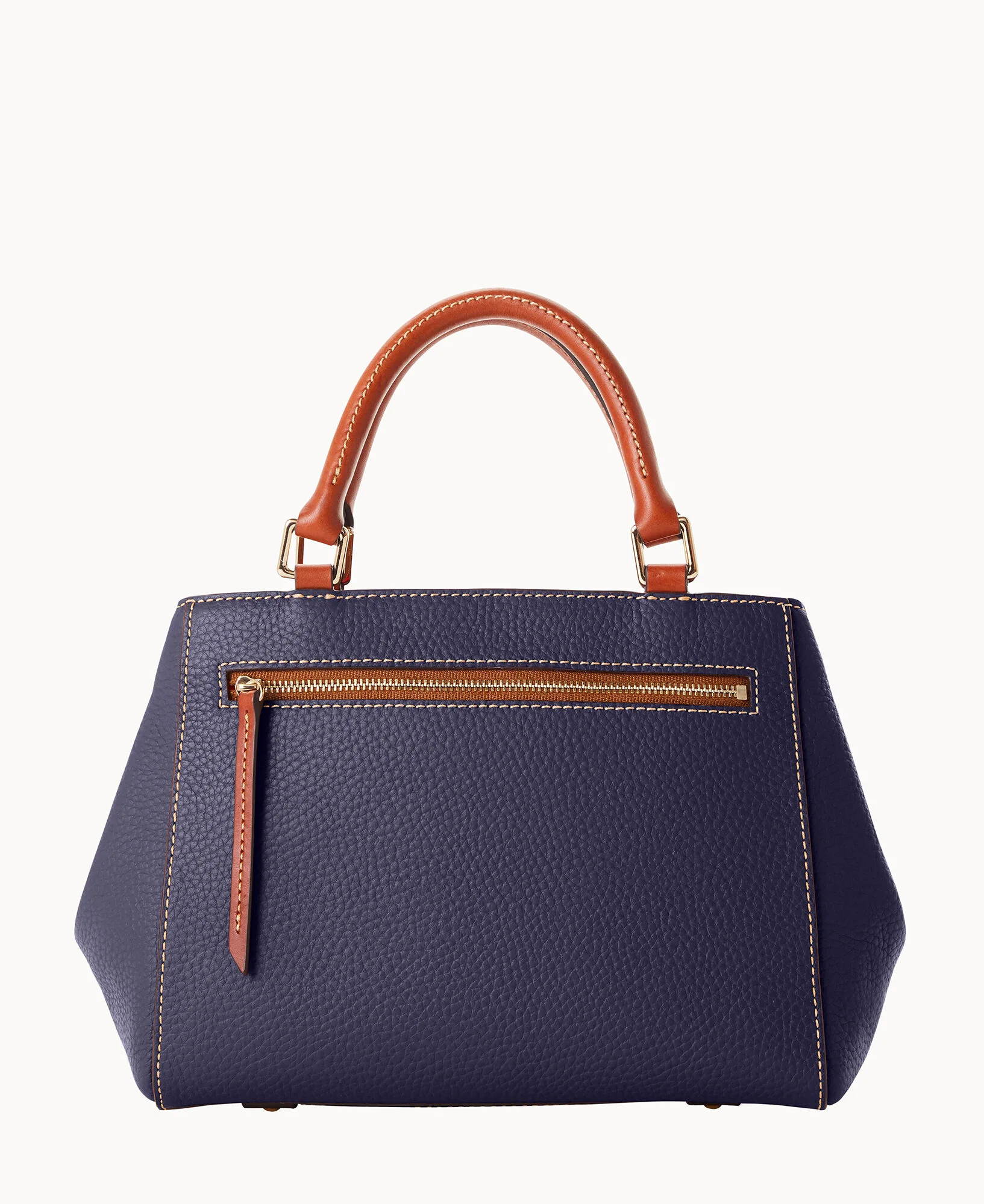 Pebble Grain Small Zip Satchel - Image 69
