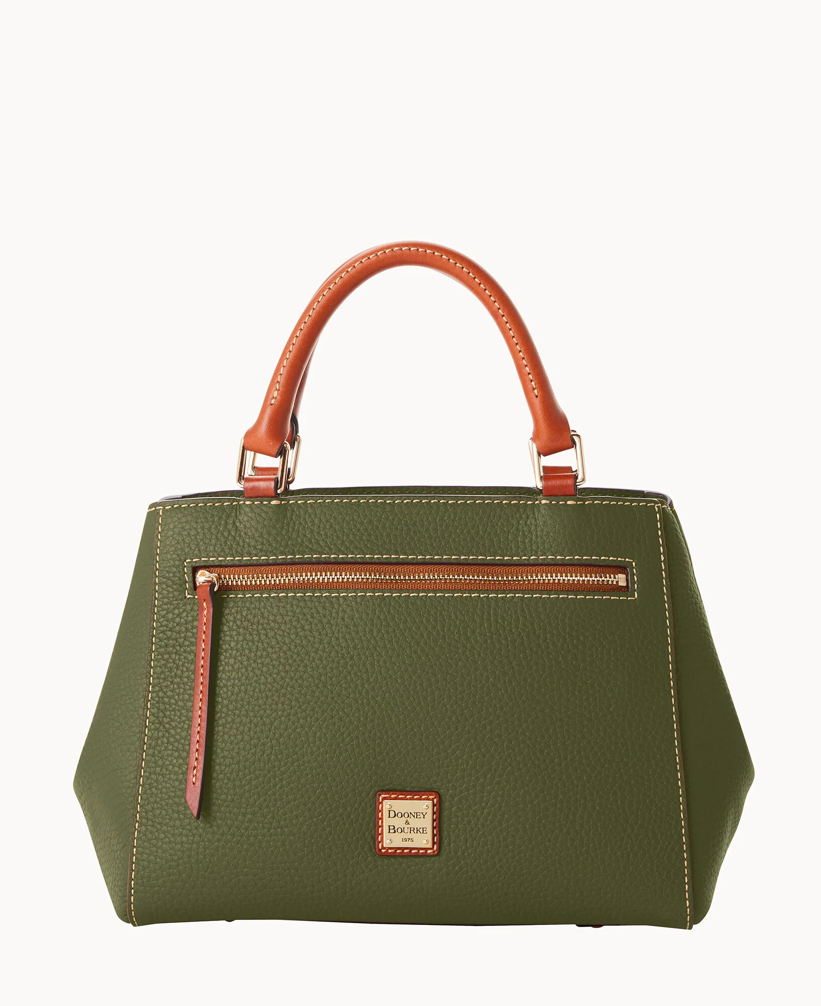 Pebble Grain Small Zip Satchel - Image 71
