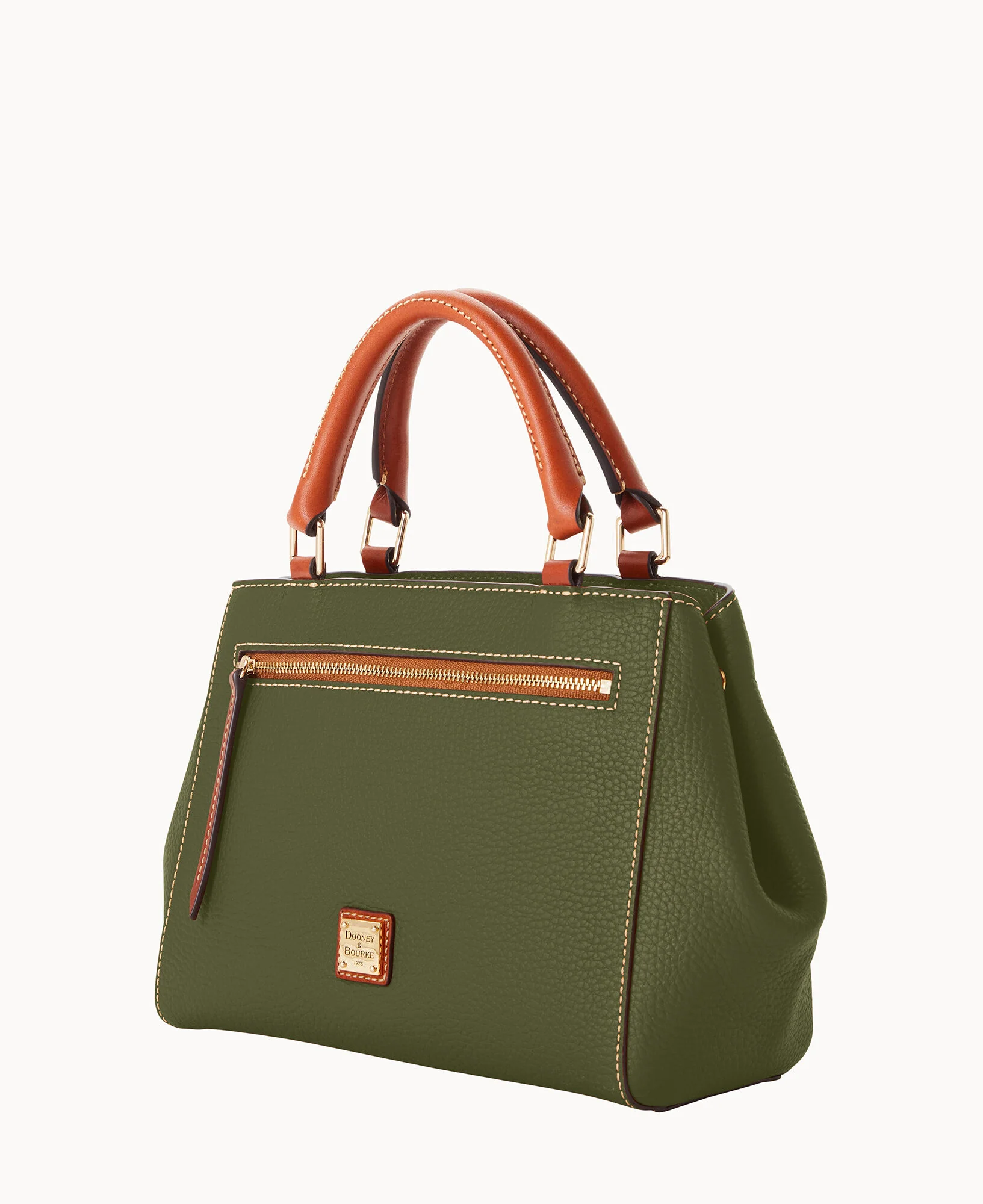 Pebble Grain Small Zip Satchel - Image 72