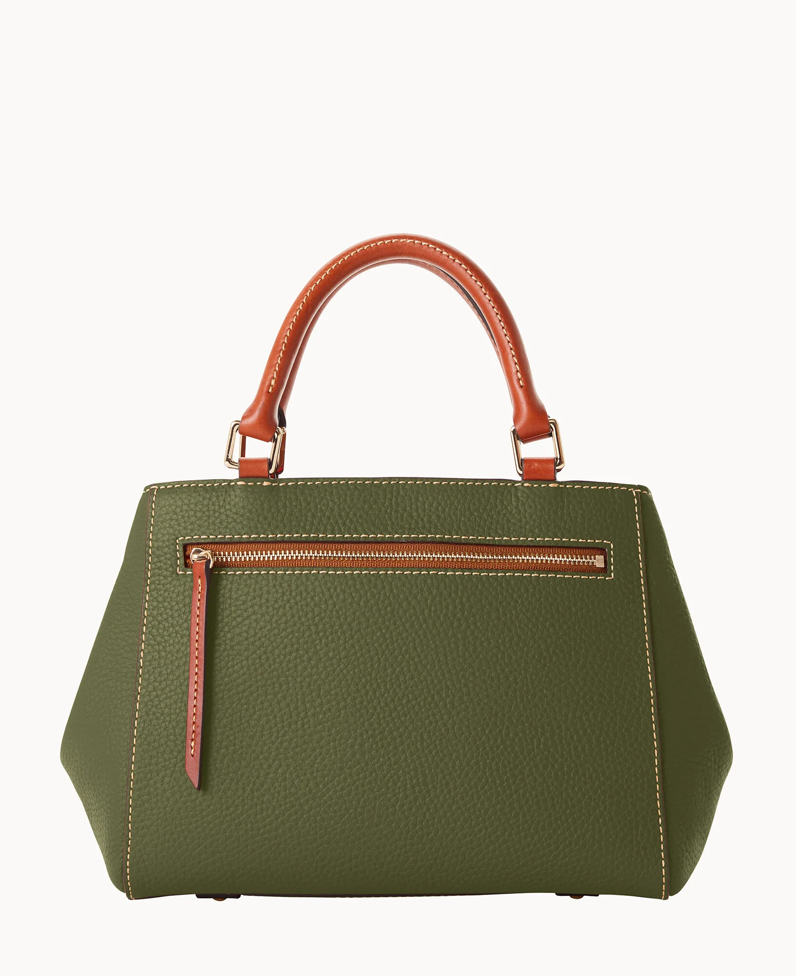 Pebble Grain Small Zip Satchel - Image 74