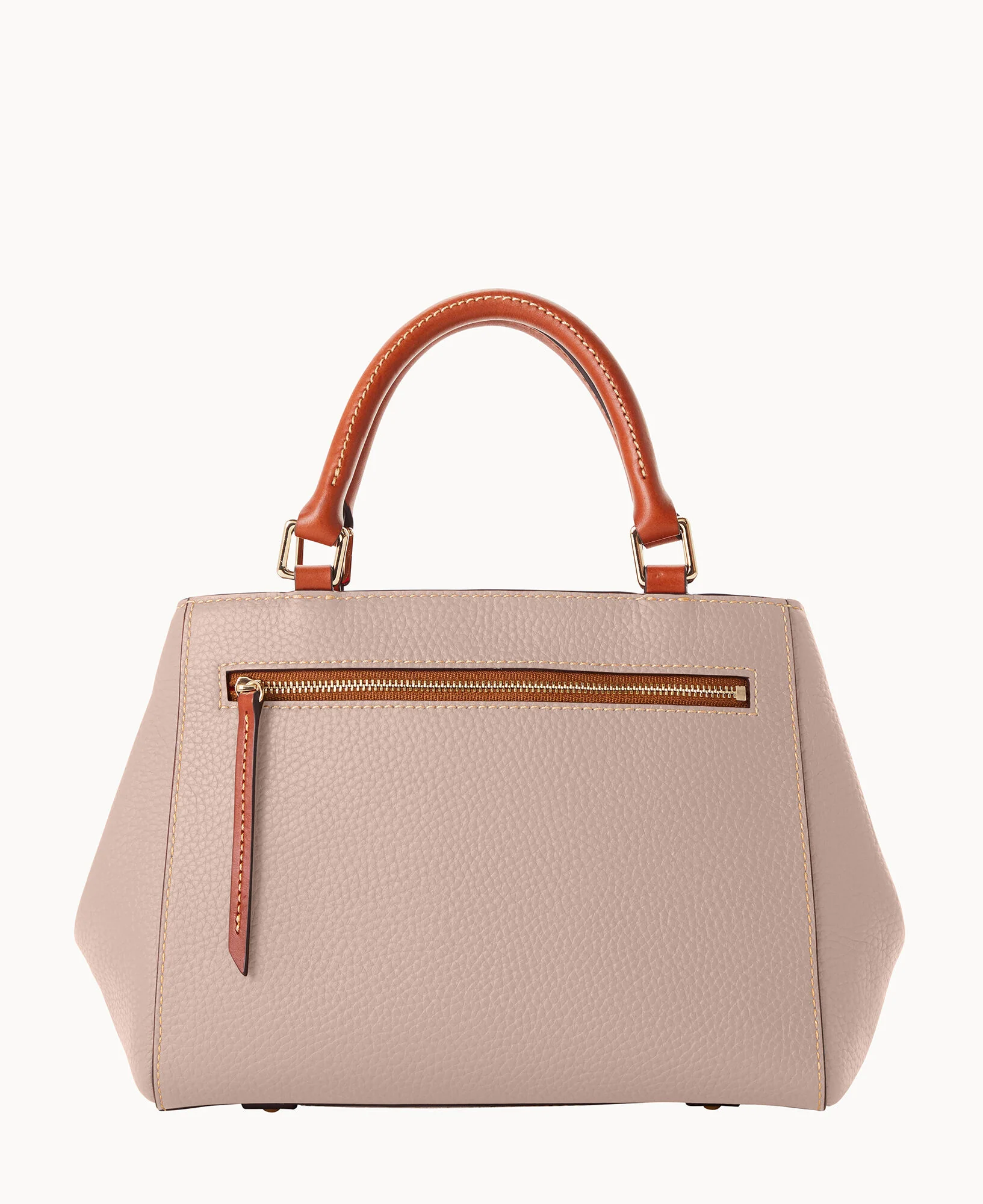 Pebble Grain Small Zip Satchel - Image 79