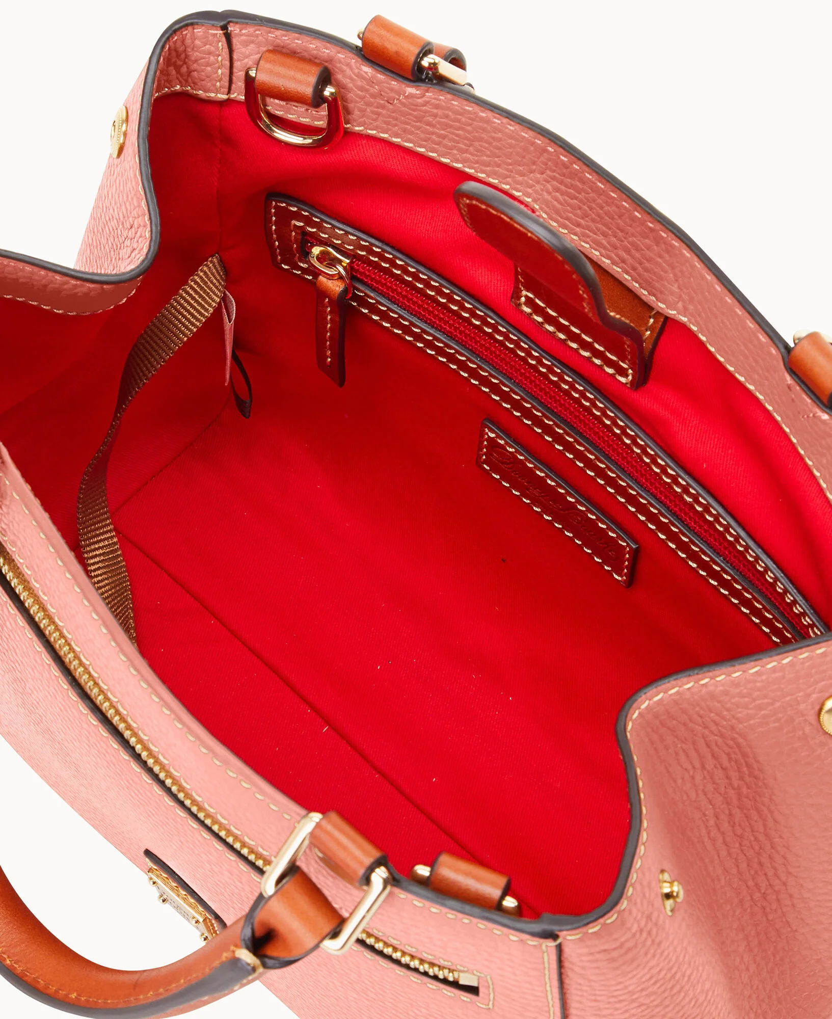 Pebble Grain Small Zip Satchel - Image 83