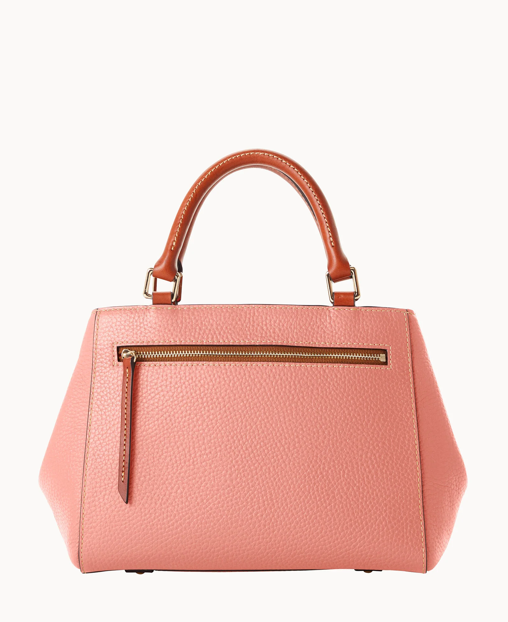 Pebble Grain Small Zip Satchel - Image 84