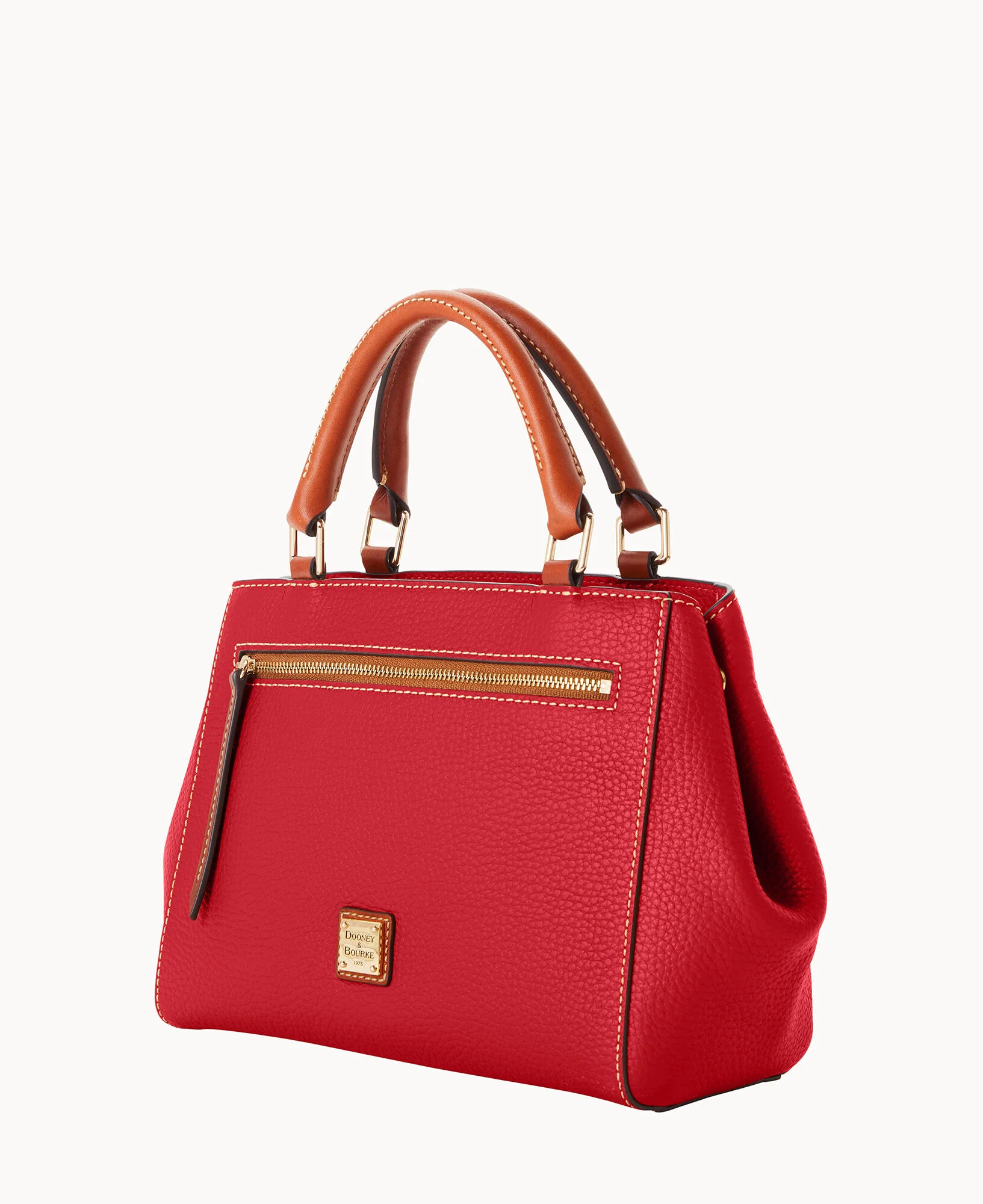 Pebble Grain Small Zip Satchel - Image 87