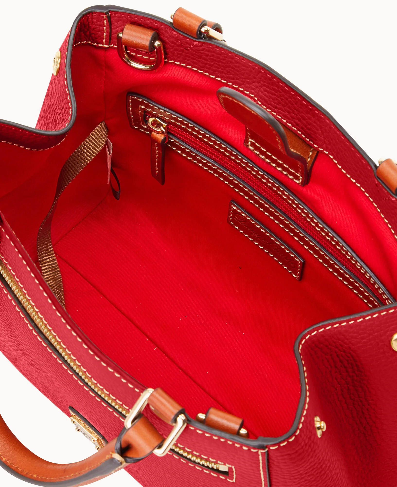 Pebble Grain Small Zip Satchel - Image 88