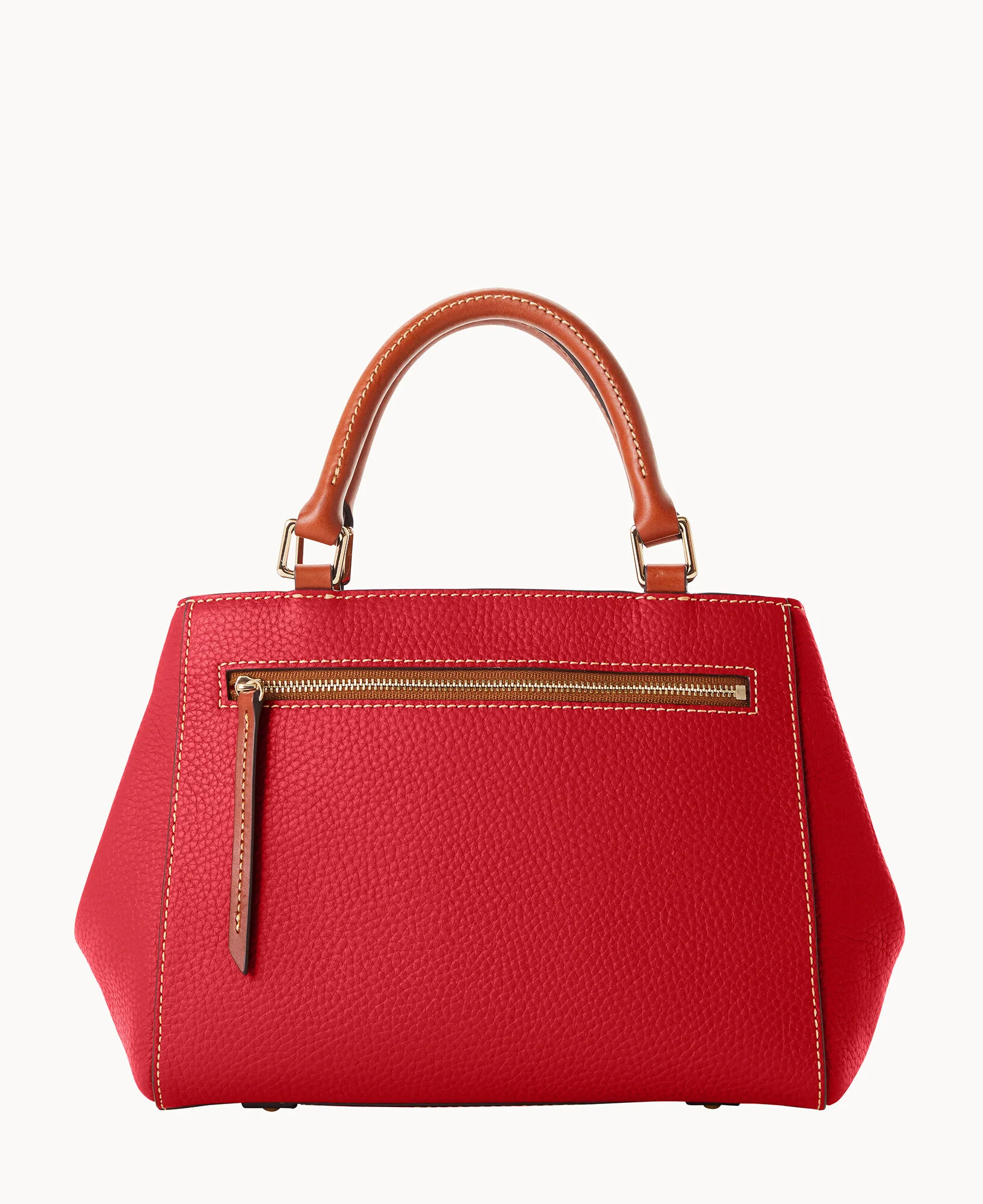 Pebble Grain Small Zip Satchel - Image 89