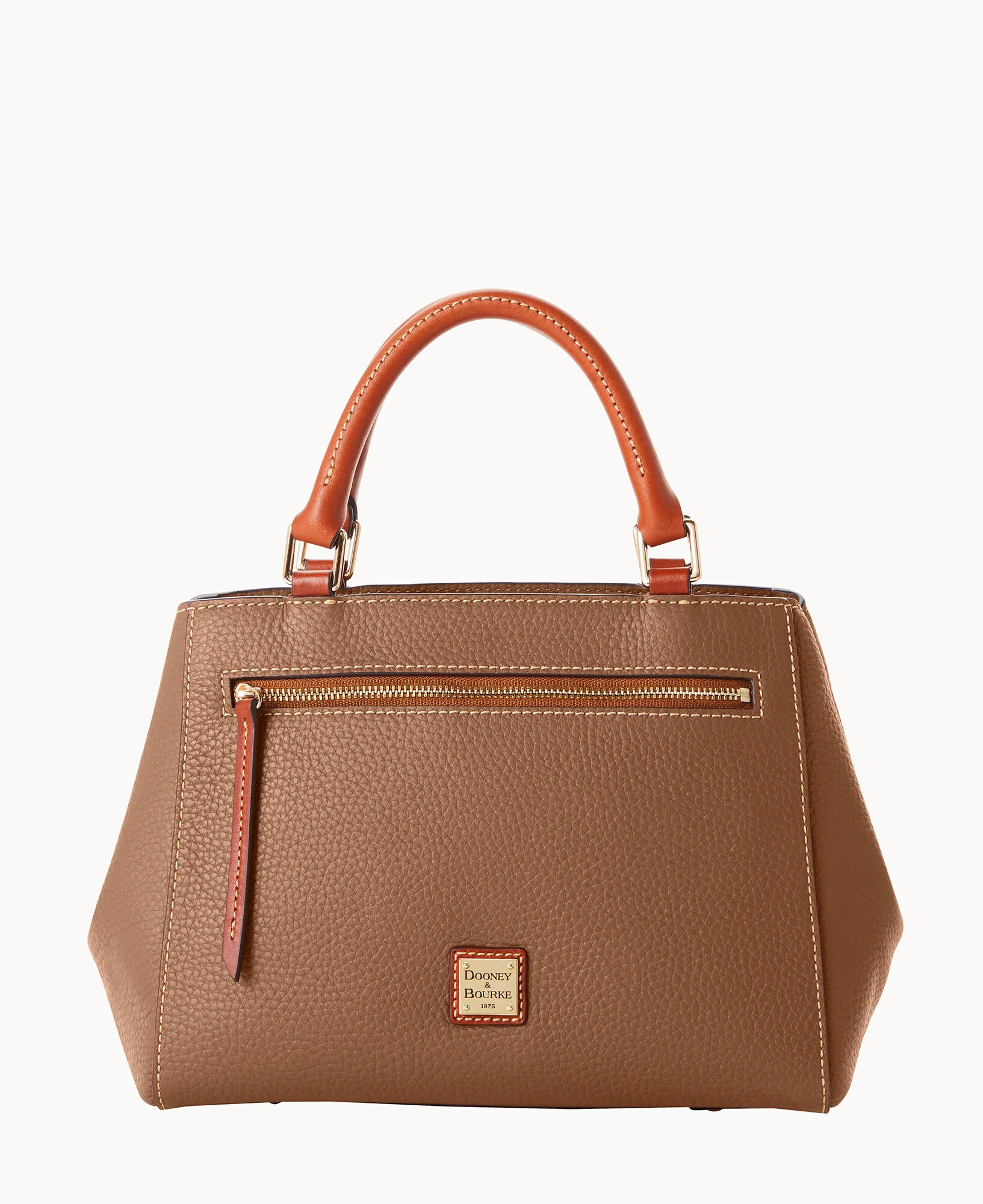 Pebble Grain Small Zip Satchel - Image 96