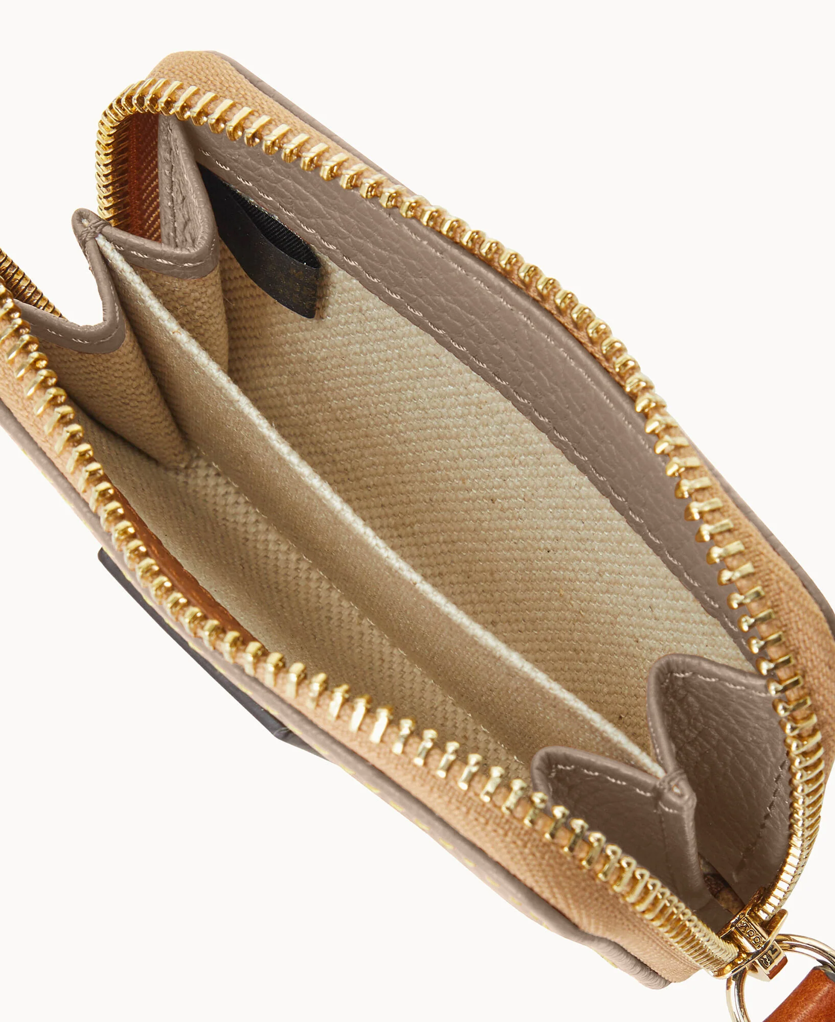 Pebble Grain Zip Around Credit Card Case - Image 12