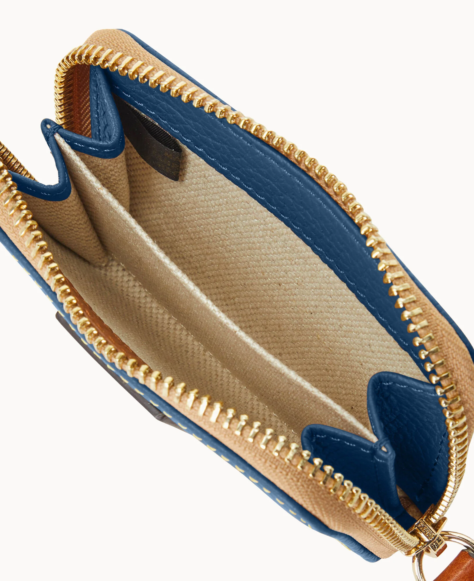 Pebble Grain Zip Around Credit Card Case - Image 15