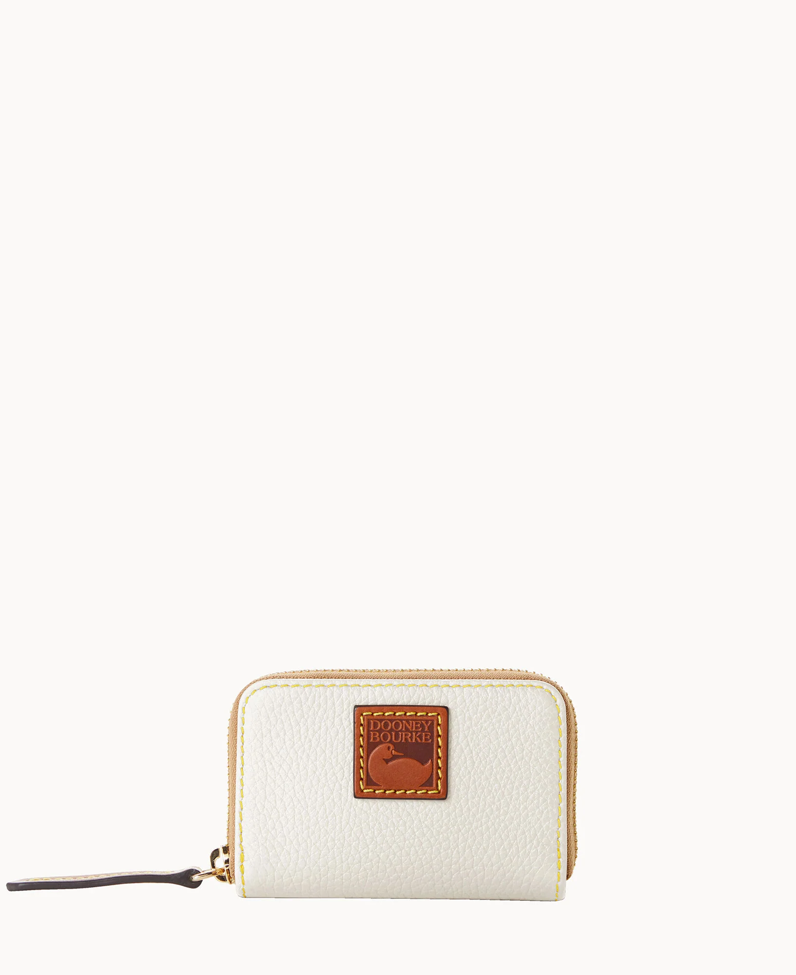 Pebble Grain Zip Around Credit Card Case - Image 25