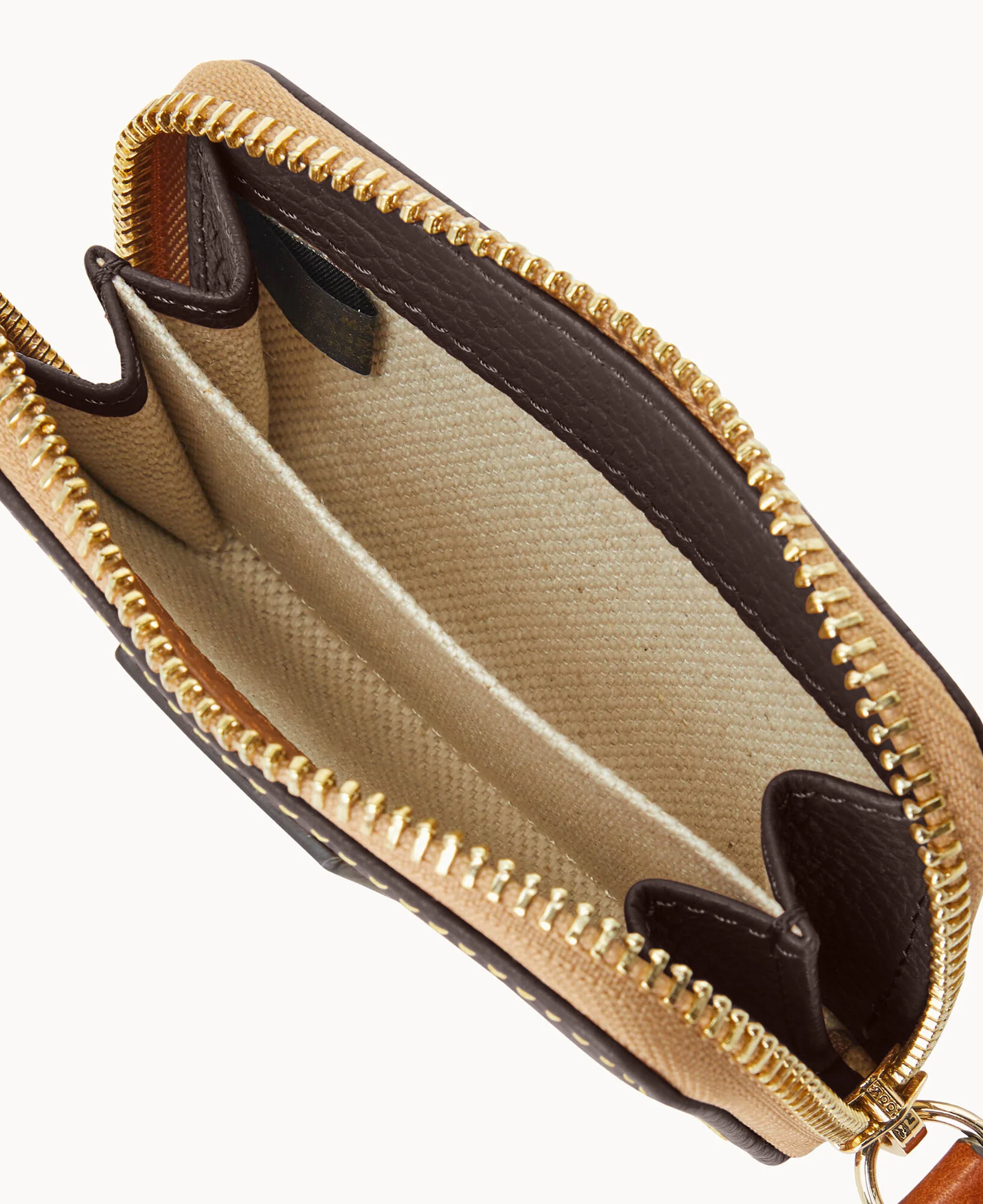 Pebble Grain Zip Around Credit Card Case - Image 6
