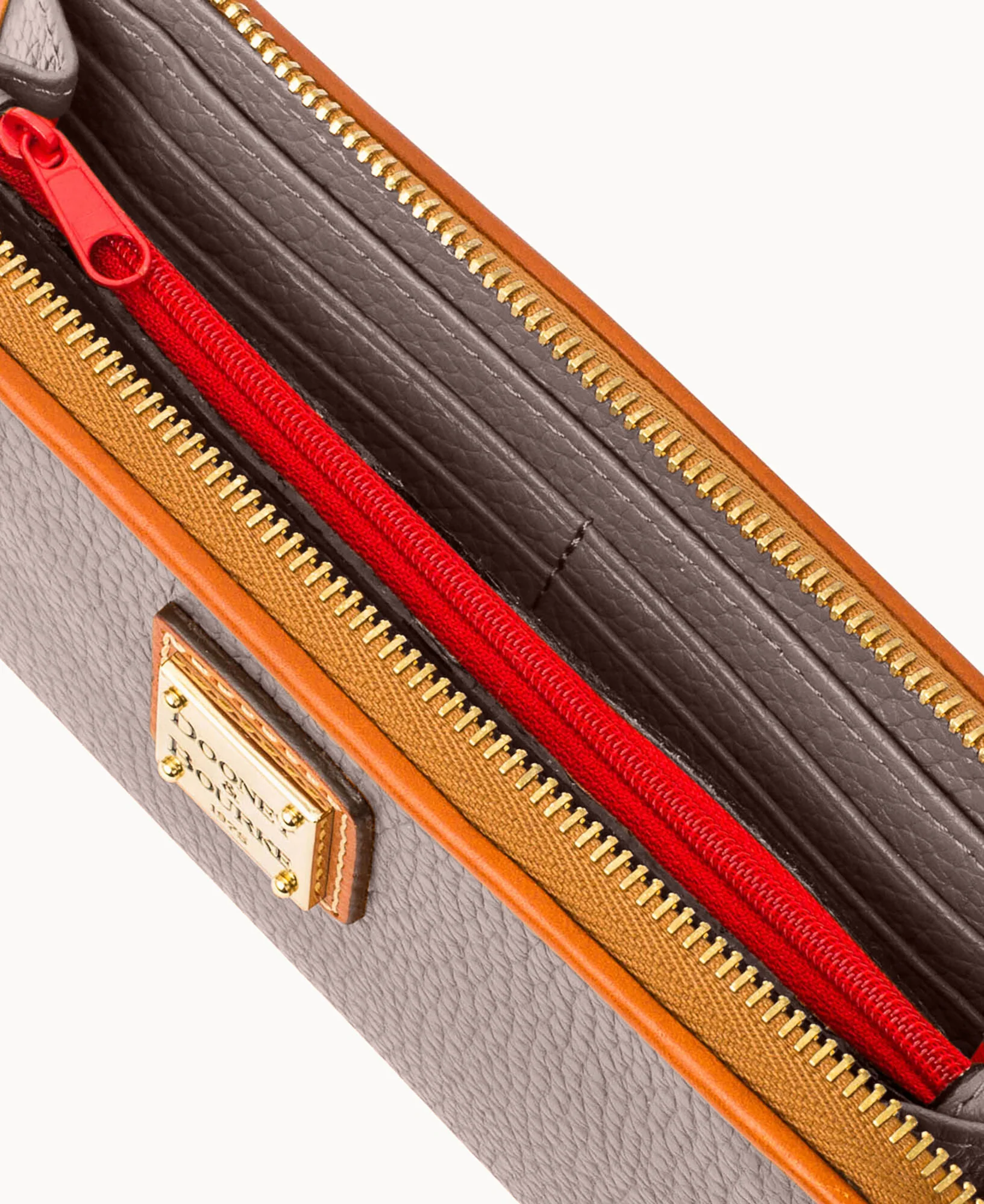 Pebble Grain Zip Clutch - Image 30