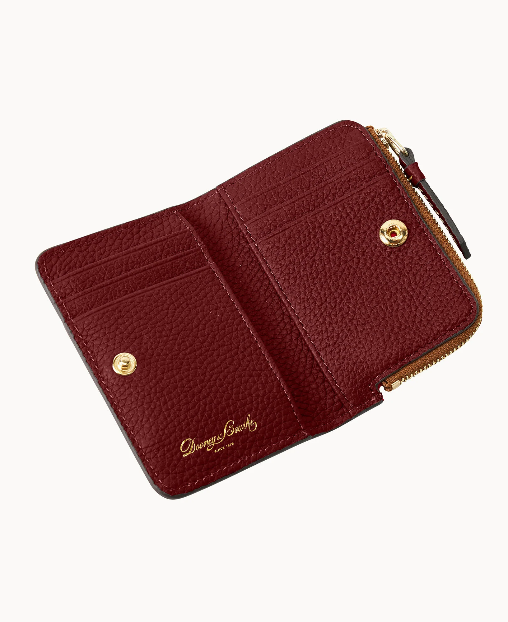 Pebble Grain Zip Credit Card Wallet 12 - Image 36