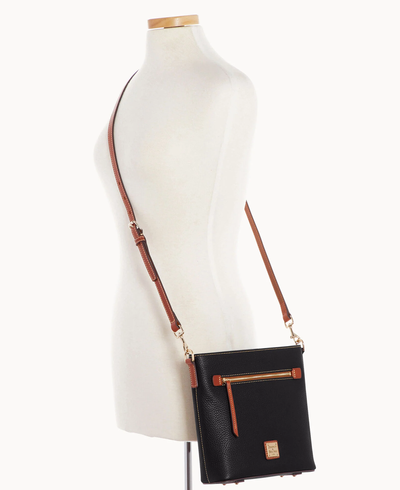 Pebble Grain Zip Crossbody - Image 36