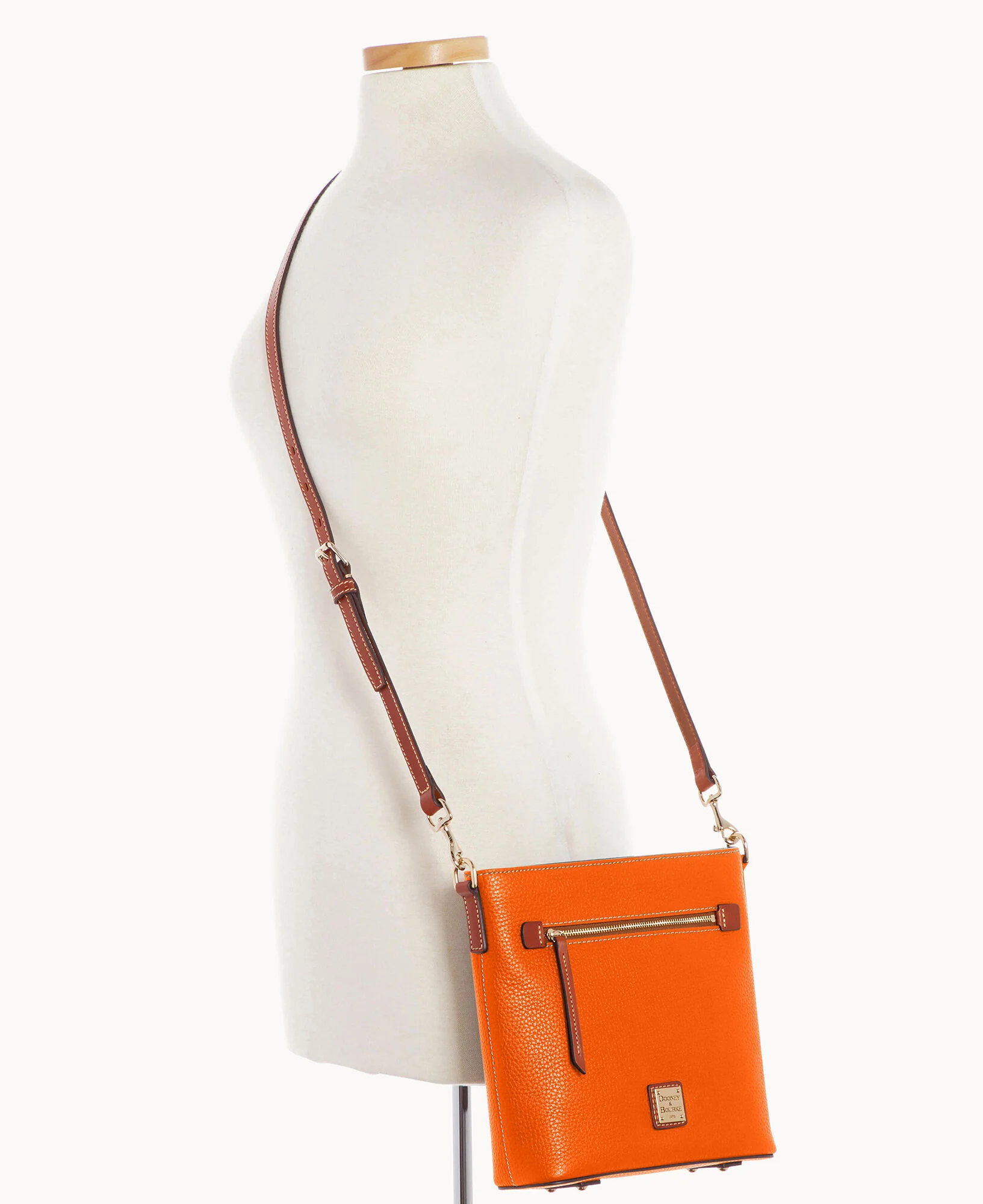 Pebble Grain Zip Crossbody - Image 4