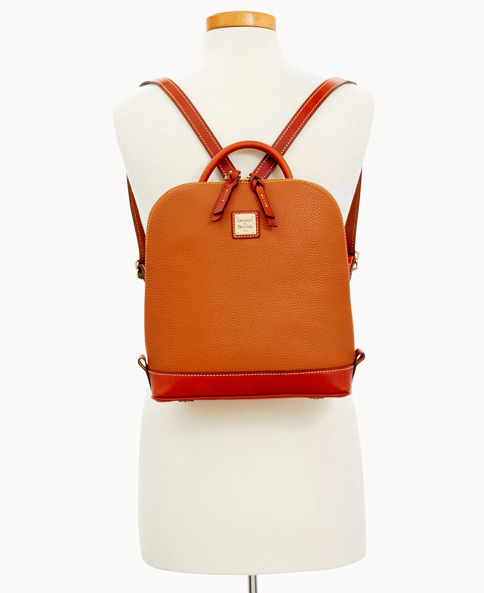 Pebble Grain Zip Pod Backpack - Image 11