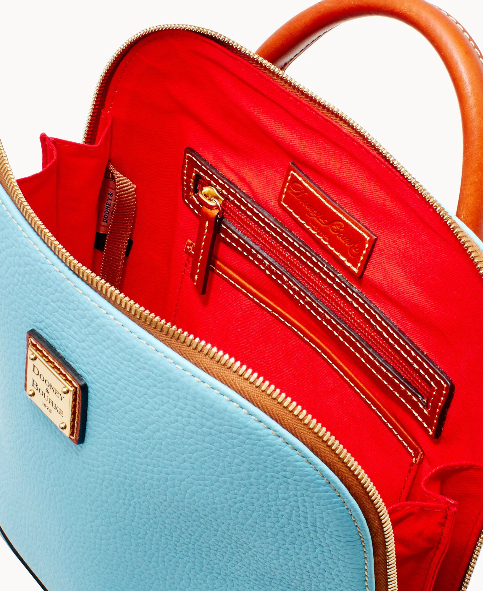 Pebble Grain Zip Pod Backpack - Image 46