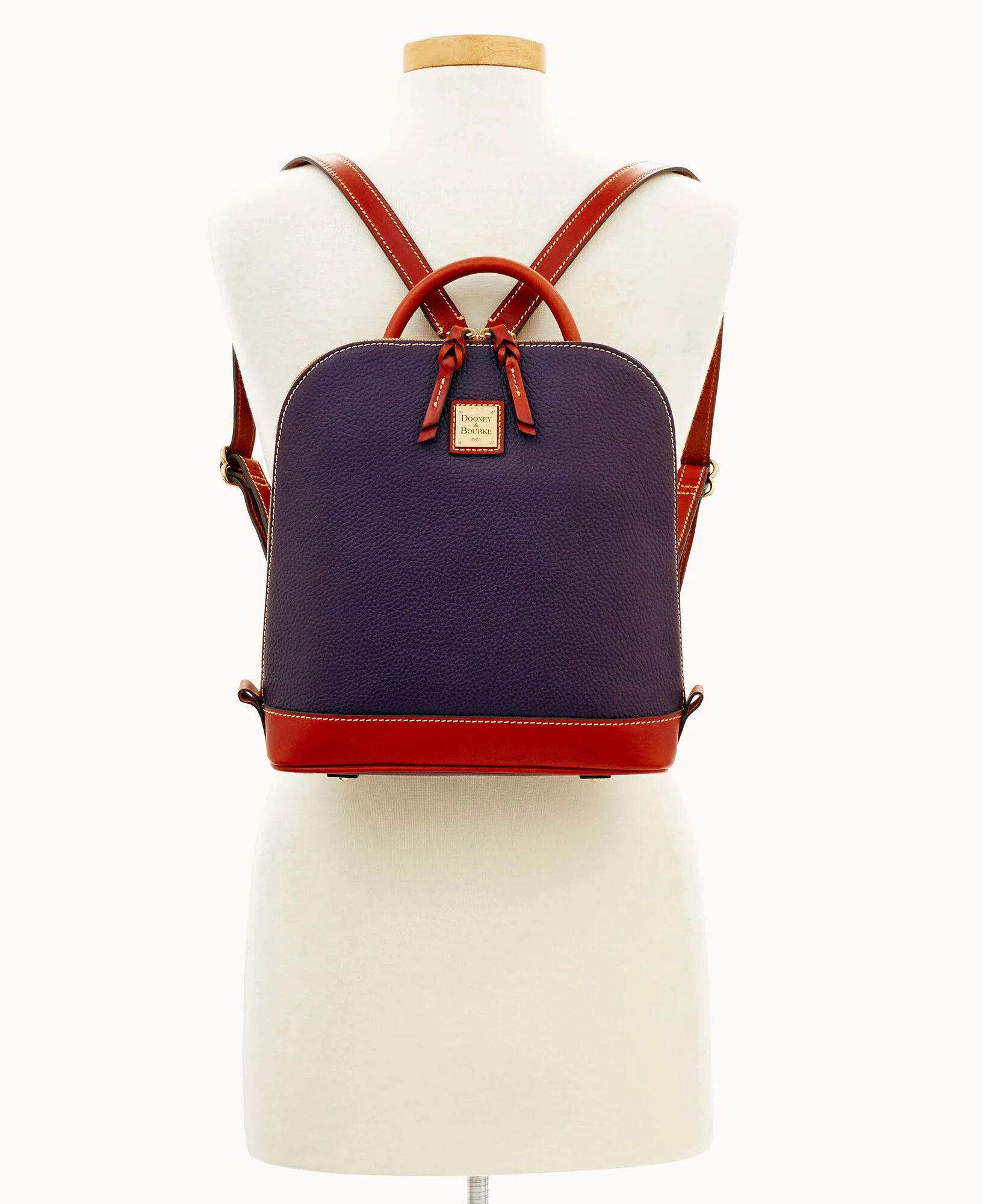 Pebble Grain Zip Pod Backpack - Image 71