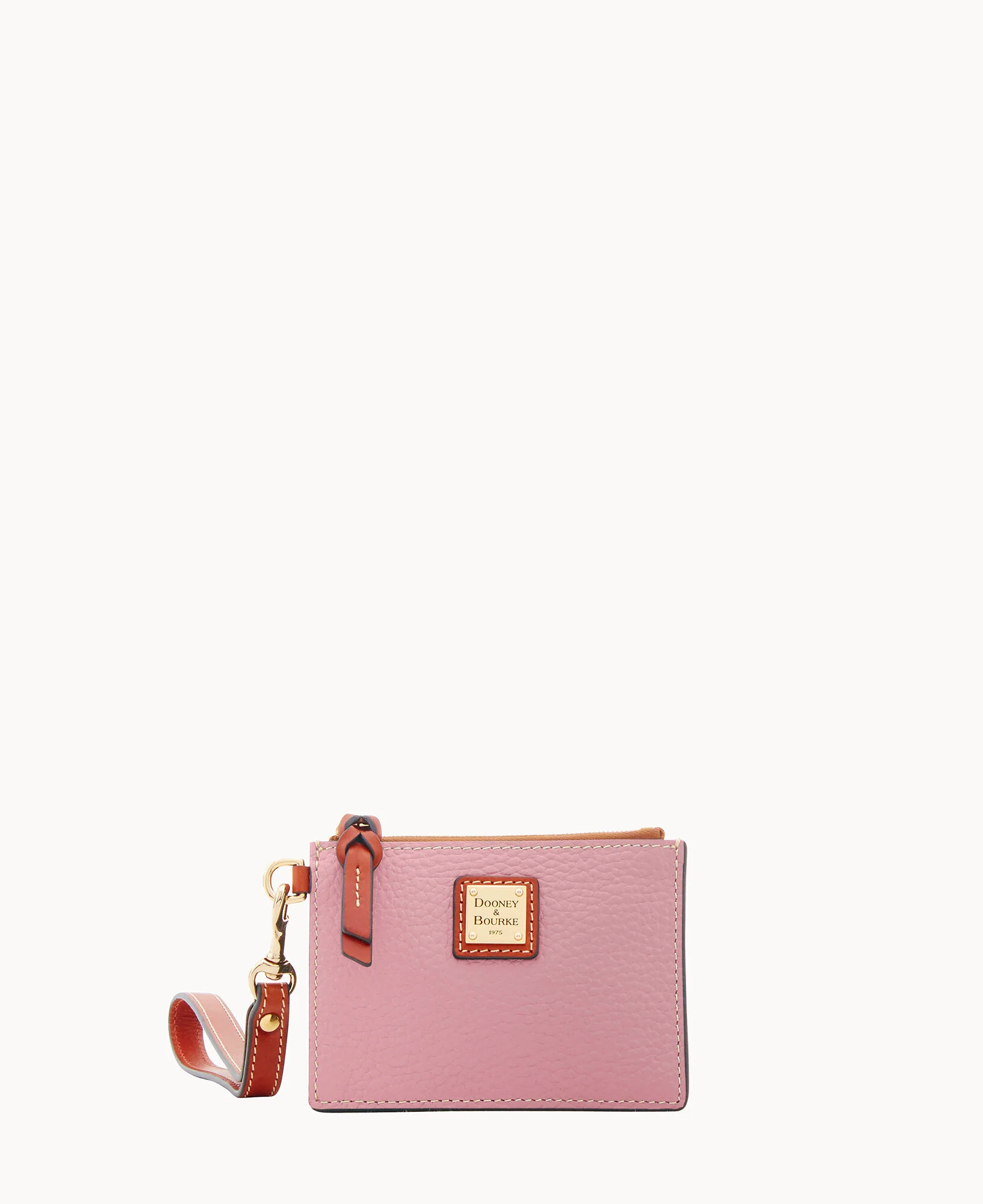 Pebble Grain Zip Top Card Case Wristlet - Image 104