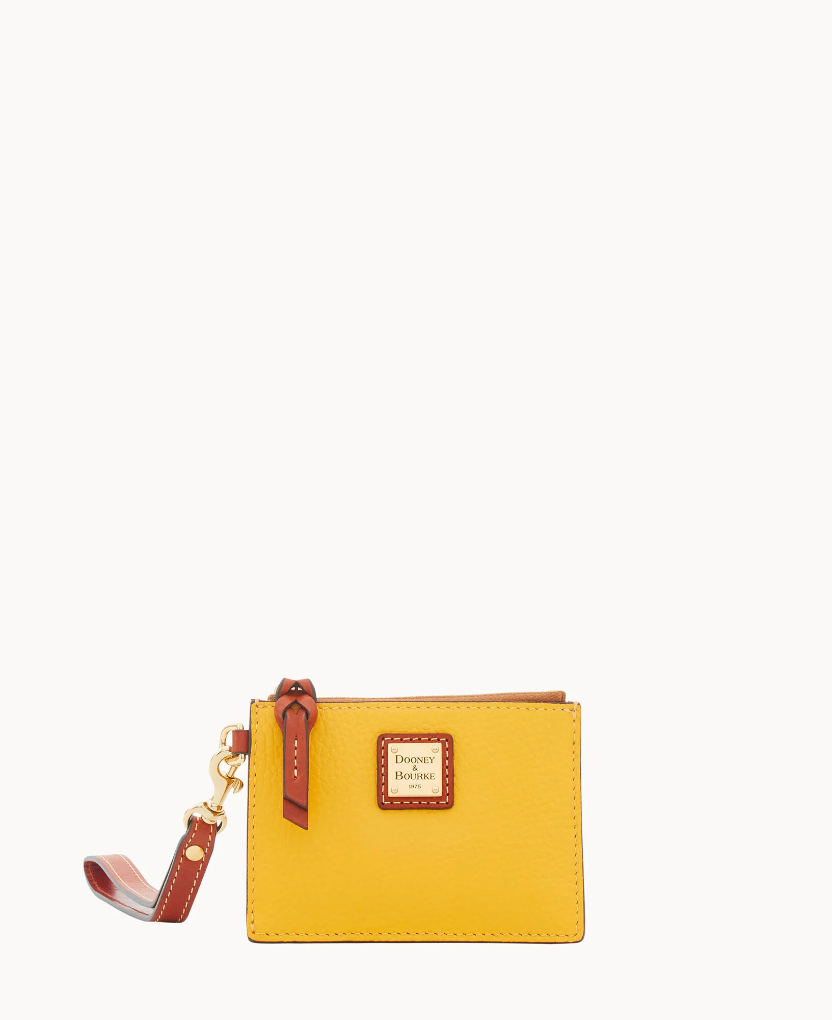 Pebble Grain Zip Top Card Case Wristlet - Image 108