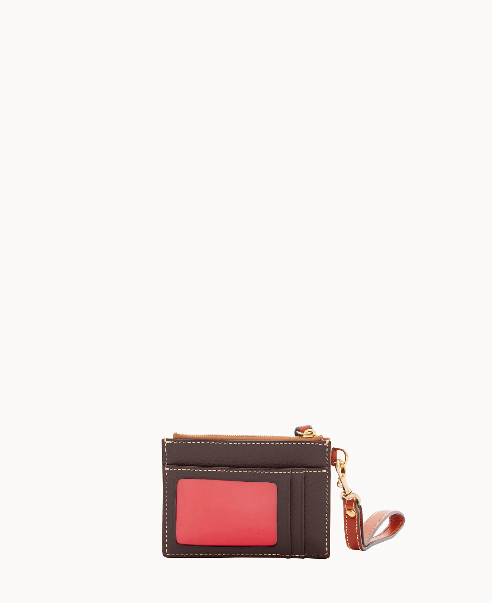 Pebble Grain Zip Top Card Case Wristlet - Image 119