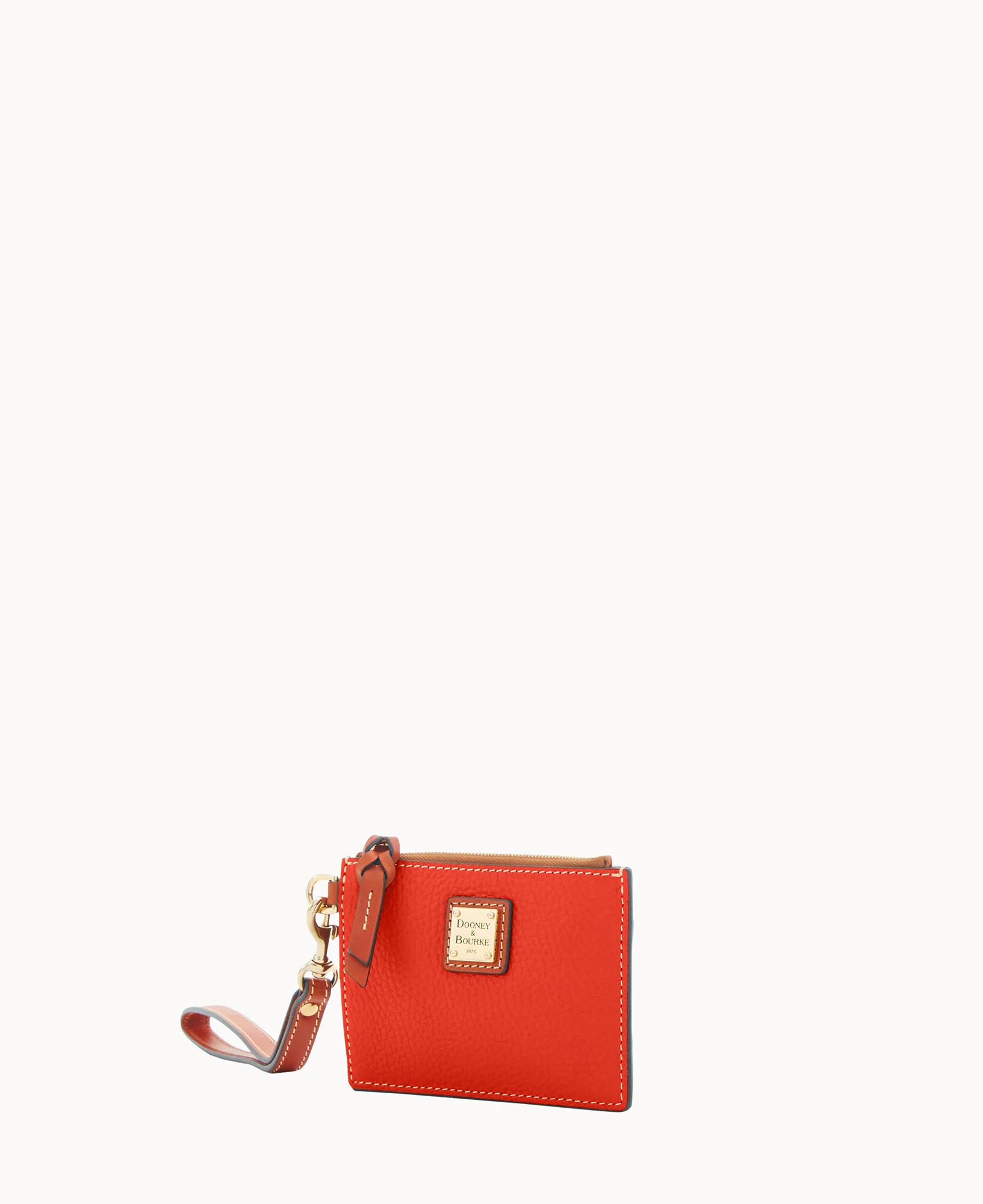 Pebble Grain Zip Top Card Case Wristlet - Image 125