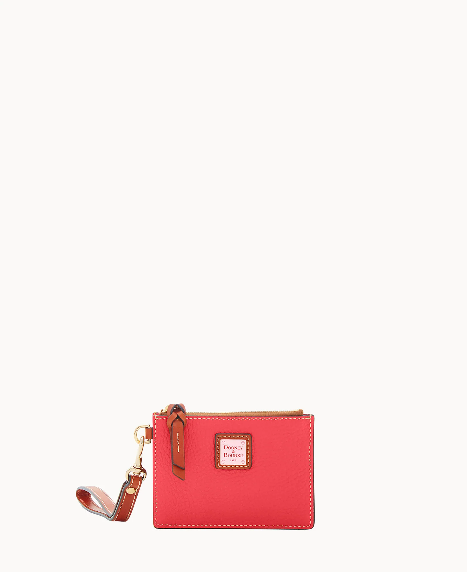 Pebble Grain Zip Top Card Case Wristlet - Image 132