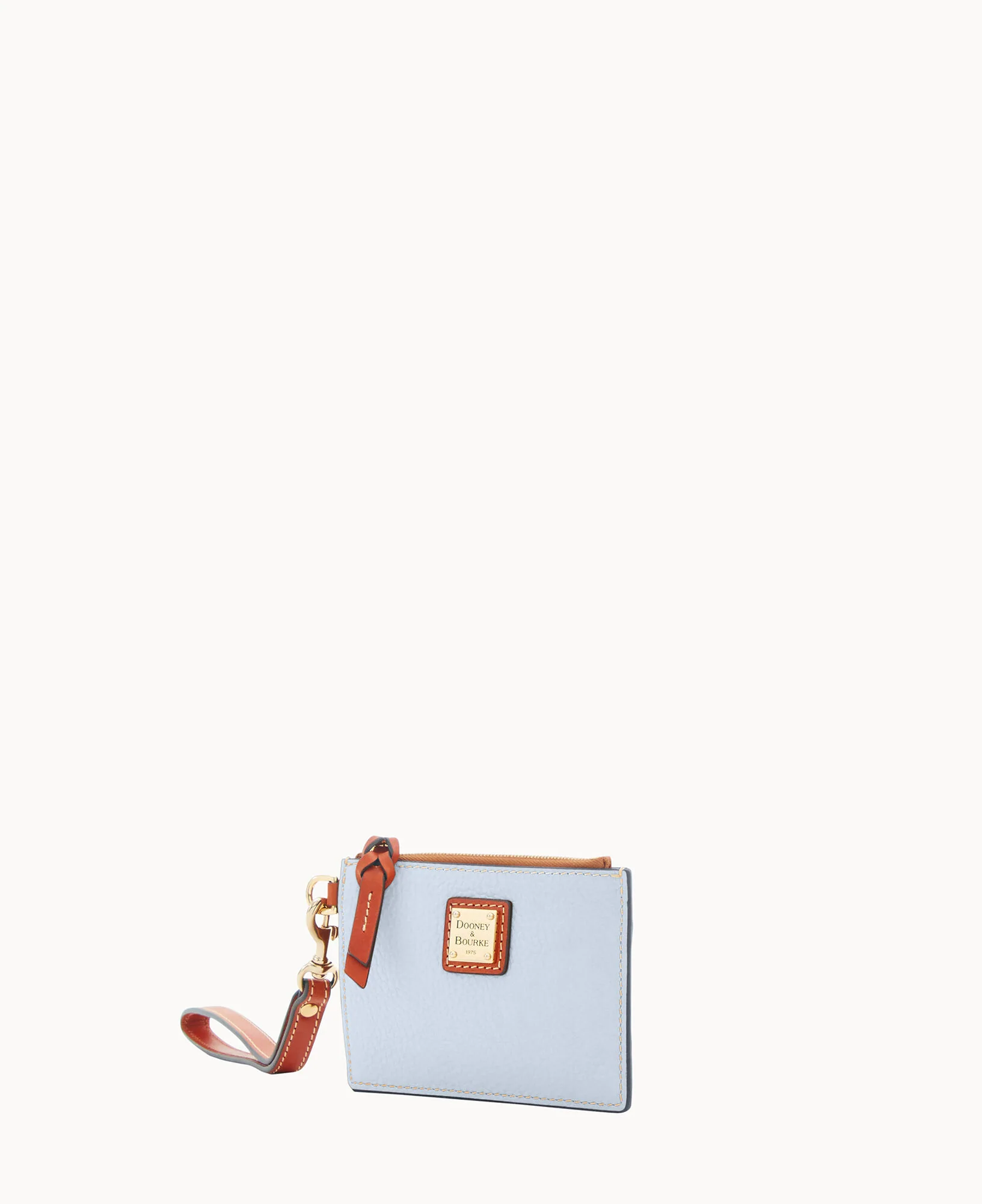 Pebble Grain Zip Top Card Case Wristlet - Image 137
