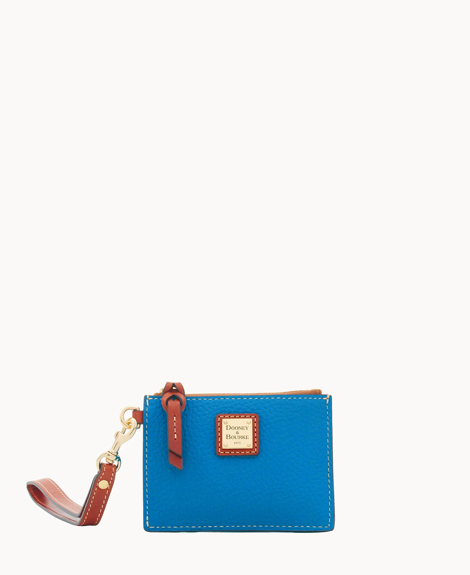 Pebble Grain Zip Top Card Case Wristlet - Image 145