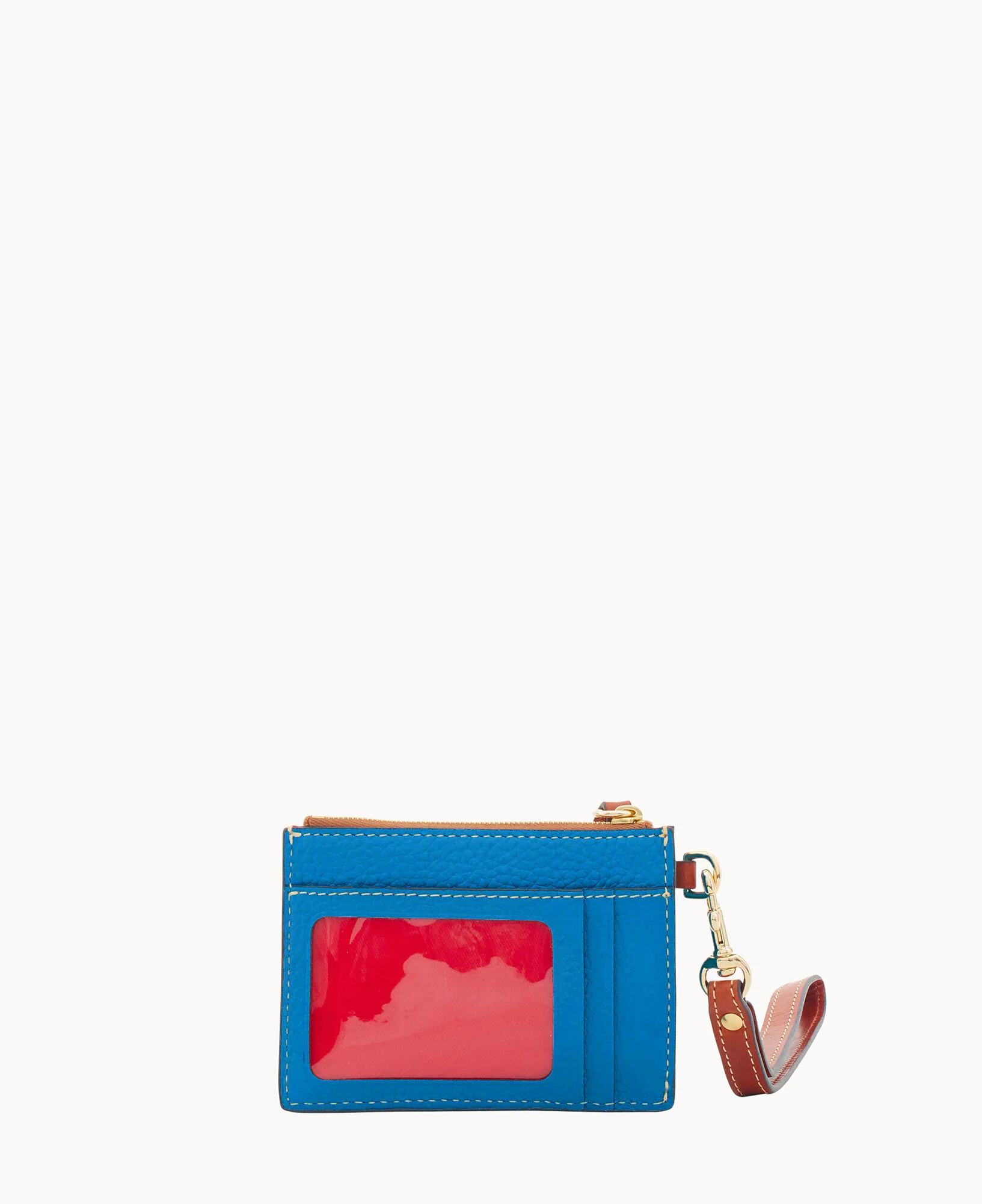 Pebble Grain Zip Top Card Case Wristlet - Image 148