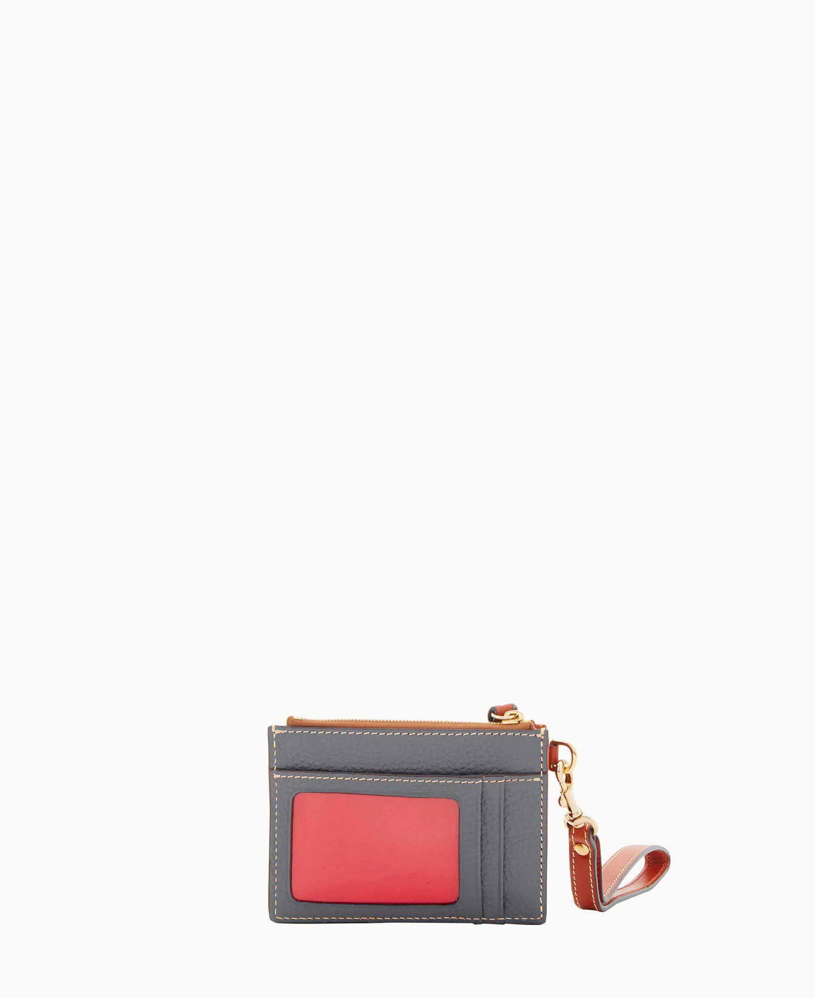 Pebble Grain Zip Top Card Case Wristlet - Image 156