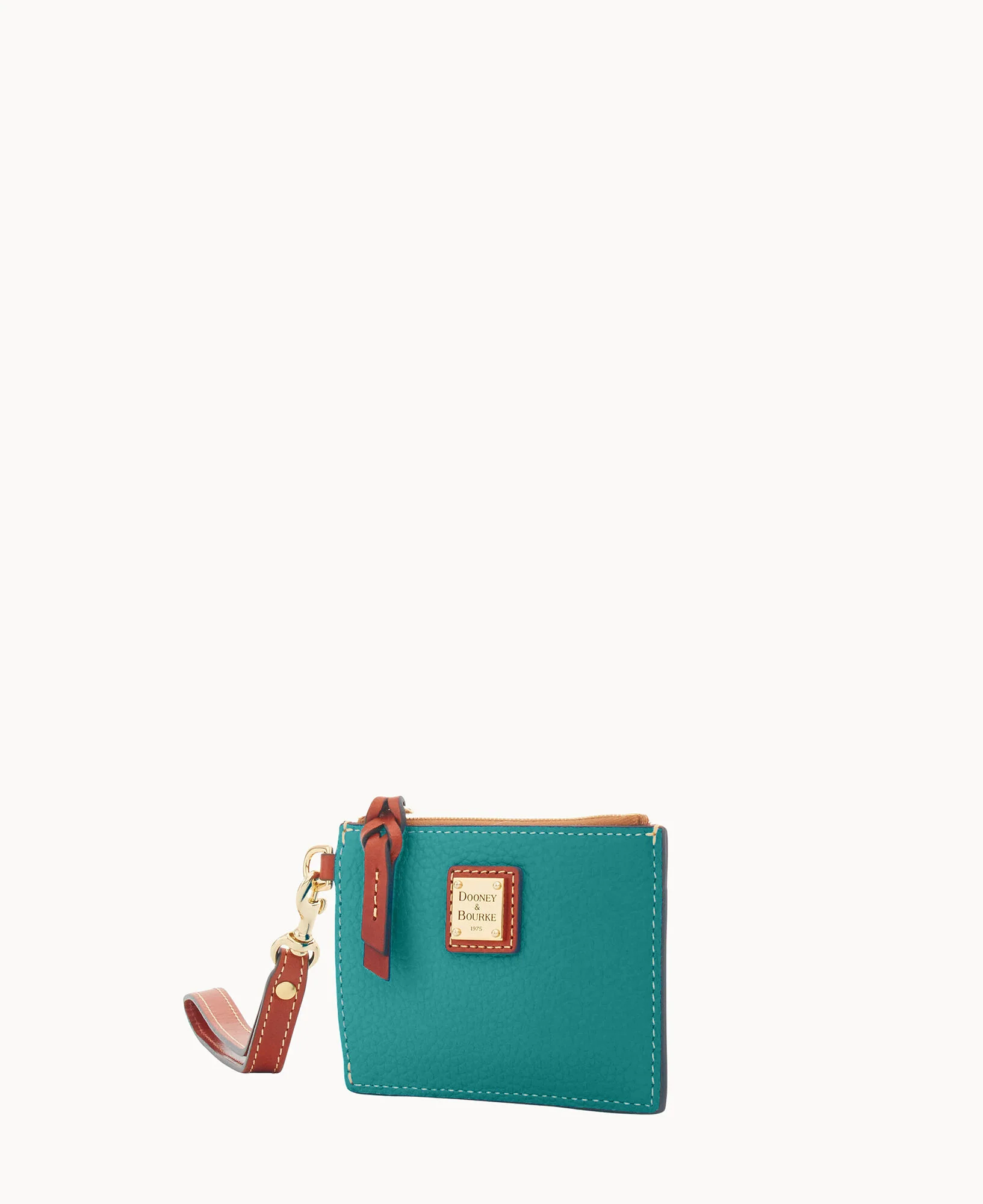 Pebble Grain Zip Top Card Case Wristlet - Image 158